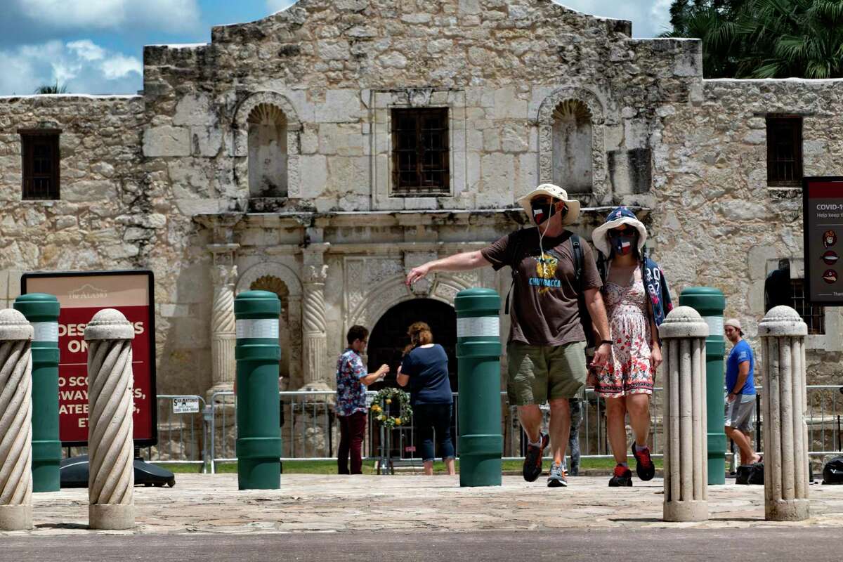 Catch all the tourists checking out the historical San Antonio mission. 