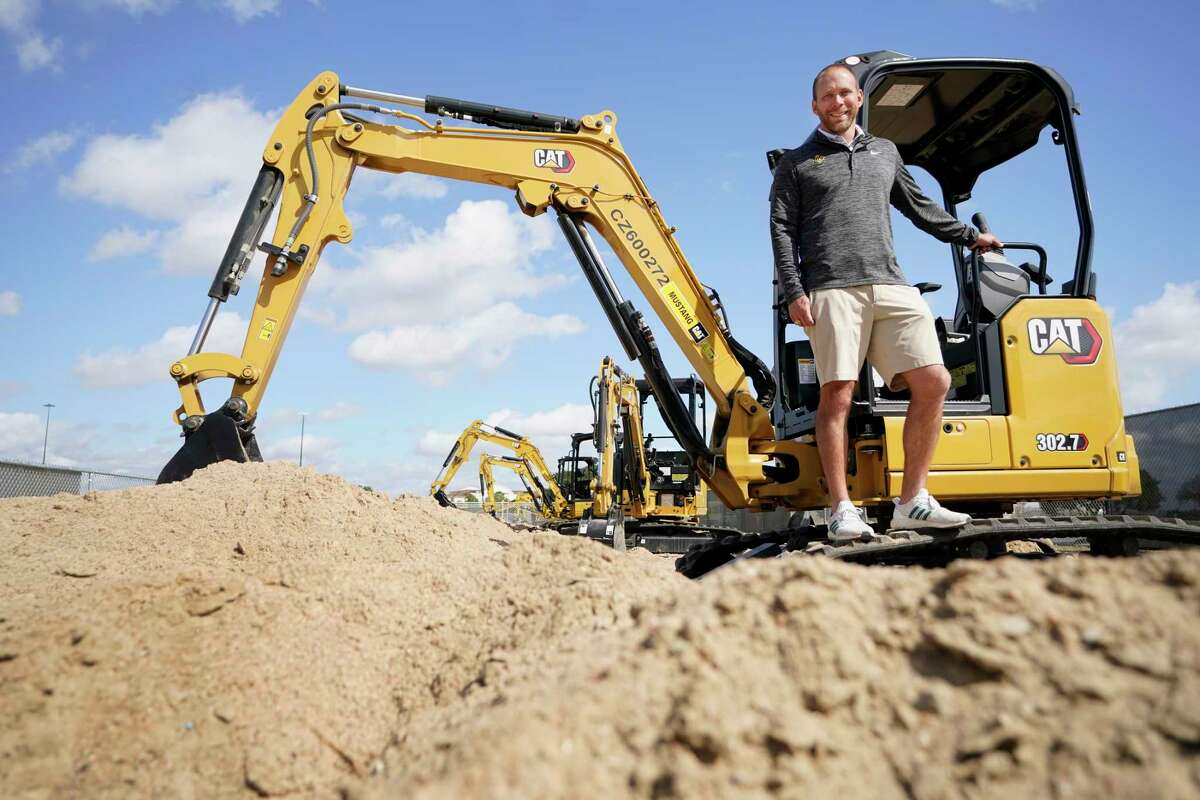 Founder Jacob Robinson is shown at Dig World, a construction-themed adventure park, Monday, March 14, 2022, in Katy.  Dig World opens March 17 at Katy Mills Mall, 5000 Katy Mills Circle.