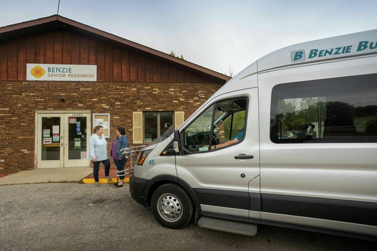 The Benzie Bus, which was selected to receive the 2021 Community Impact Award from the Benzie County Chamber of Commerce, works with Benzie Senior Resources to help seniors get to medical and other appointments. 