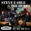 The Warner Theatre will welcome Steve Earle & The Dukes to the Main Stage at 8 p.m. June 16.