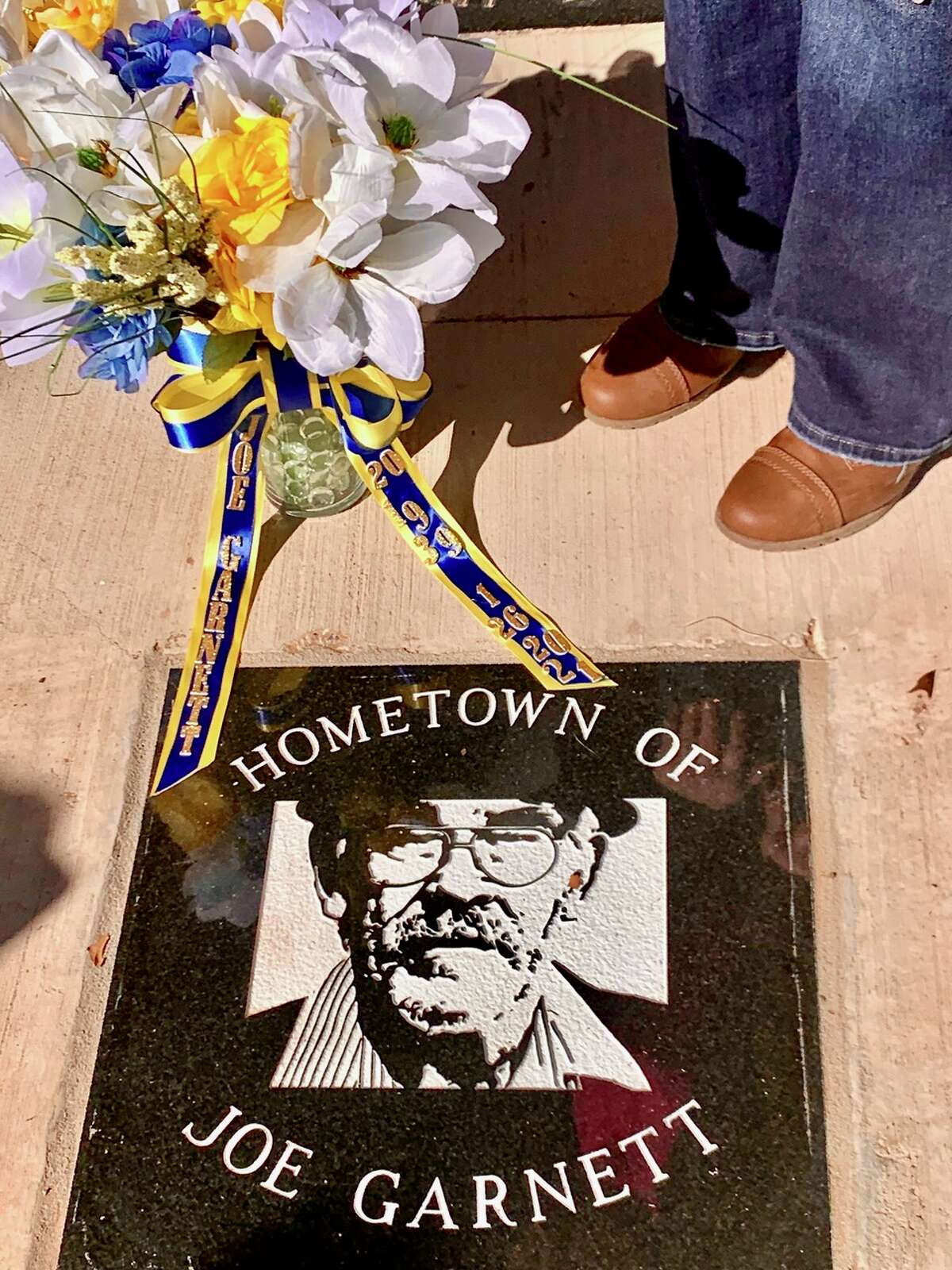 A plaque for the late Joe Garnett was officially added to the Plainview Walk of Fame. It was unveiled during a special ceremony on Saturday morning (March 12, 2022).