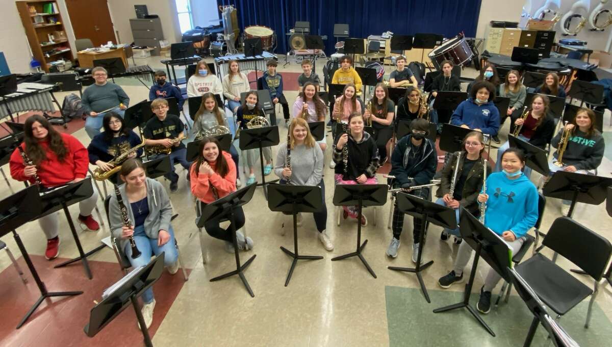 The Manistee Middle School eighth grade band earned a Division 1 rating during the Michigan School Band and Orchestra Association Festival at Shelby High School on March 3.