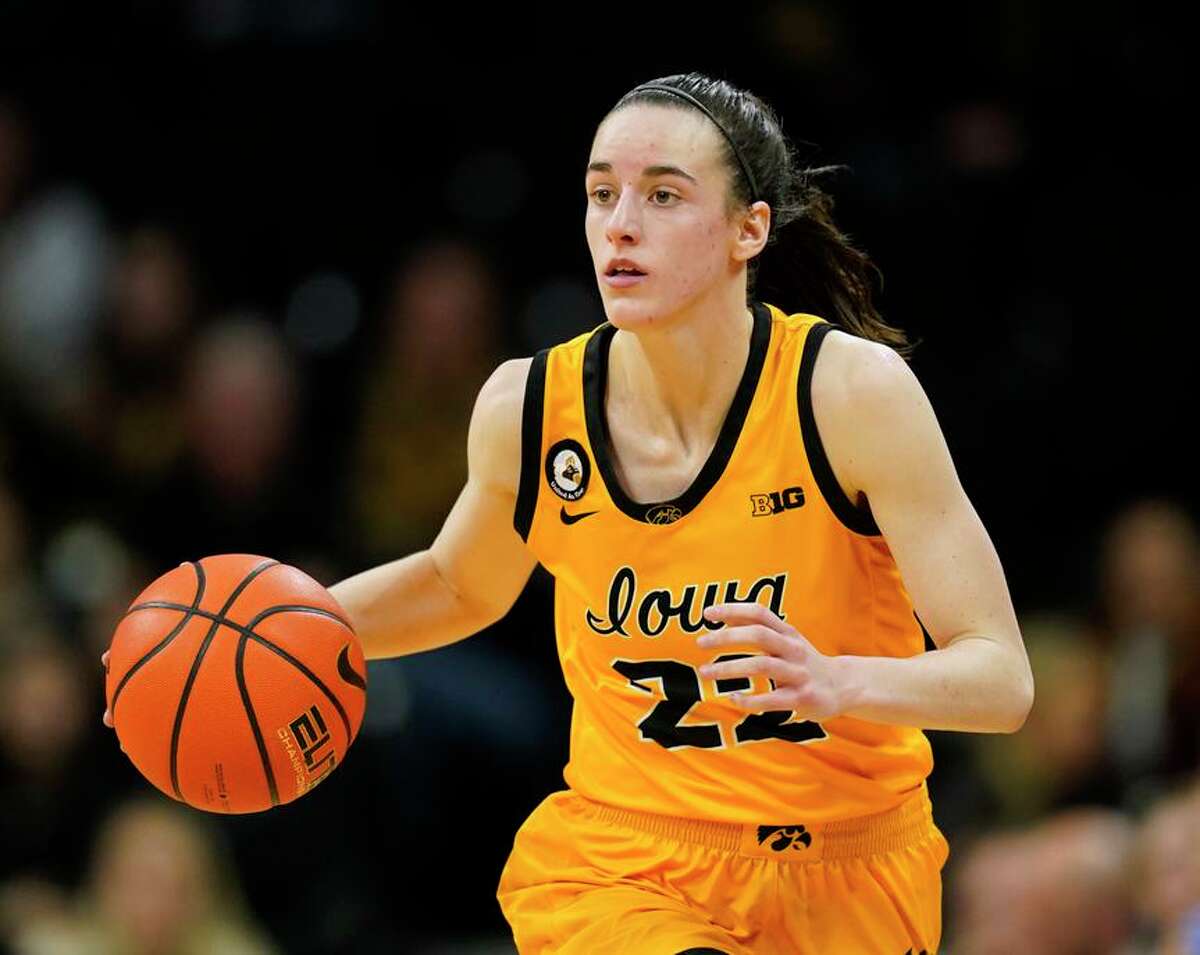 Iowa guard Caitlin Clark was the Big Ten Conference player of year and led the nation in scoring at 27.1 points a game.