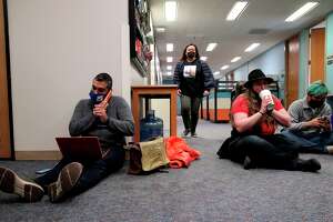 S.F. teachers stage overnight sit-in at school district office to protest missing paychecks