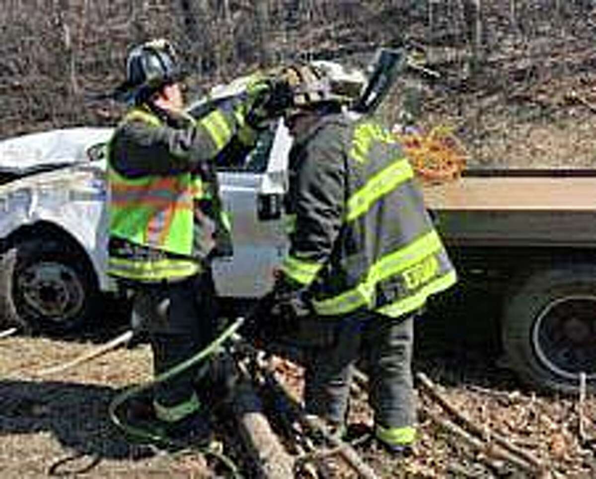 Firefighters freed a driver trapped in their vehicle after a crash on Interstate 95 north in Fairfield, Conn., on Monday, March 14, 2022, officials said.