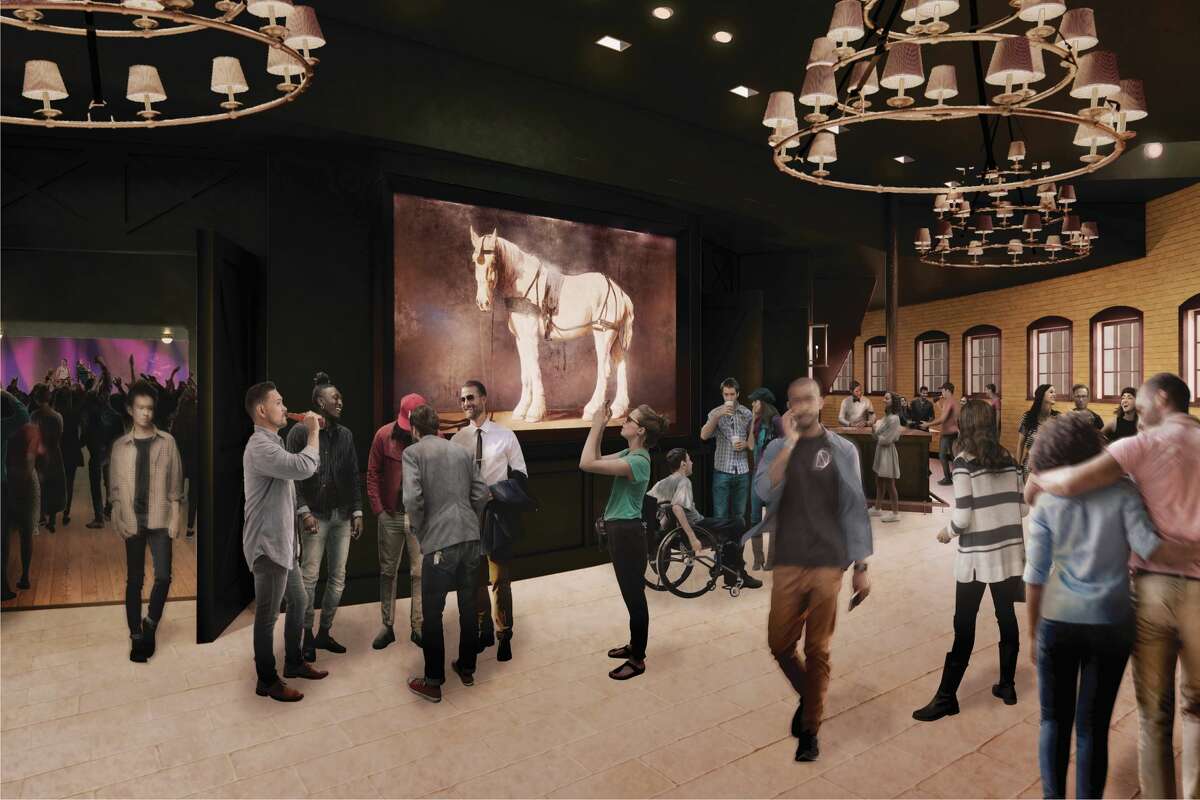 Renders provided by Clayton Korte show how the historic Pearl stable will be converted into a live music venue by spring 2023. 