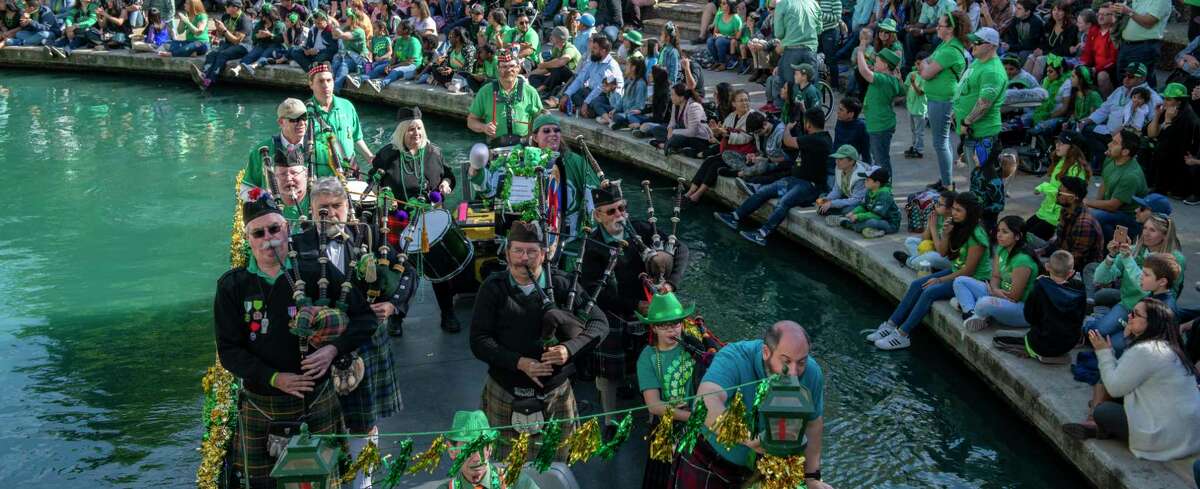 The Bud Light St. Patrick’s Day River Parade gets underway at 4 p.m. Saturday.