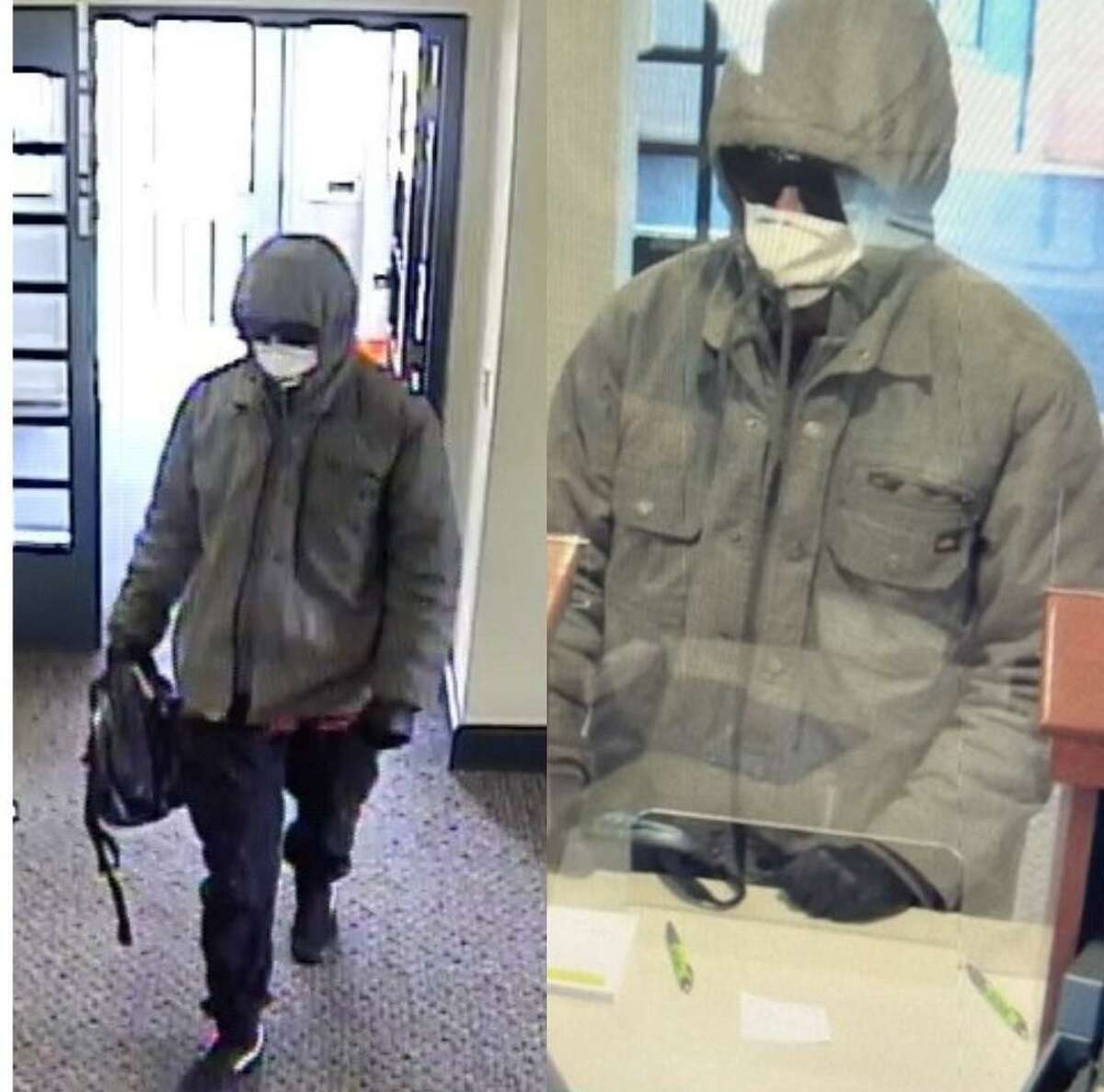 Torrington police are trying to identify this man suspected of carrying out a bank robbery Tuesday, March 15, 2022.
