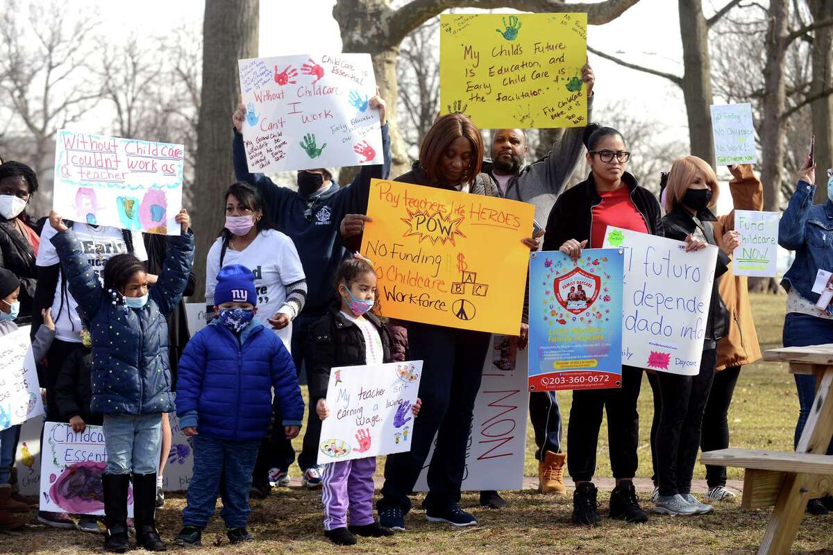 Bridgeport parents, child care providers rally for state funding