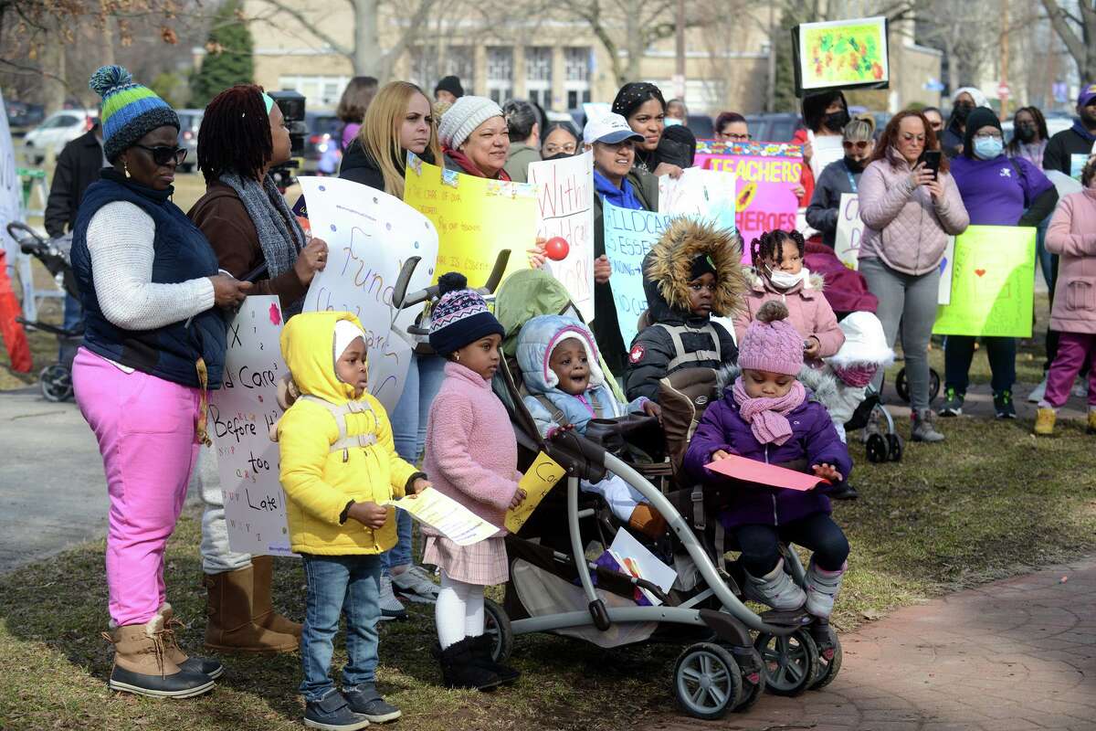 Bridgeport parents, child care providers rally for state funding