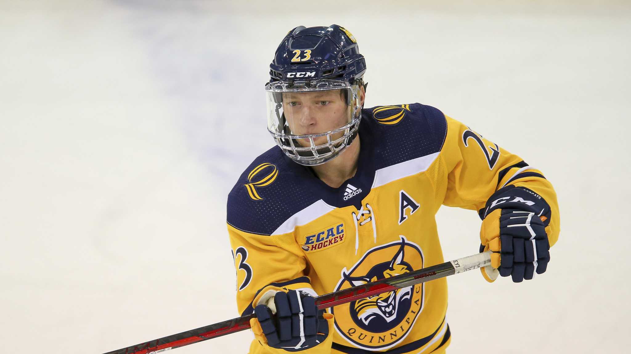 Quinnipiac drops to No. 8 and UConn rises to No. 17 in latest poll.