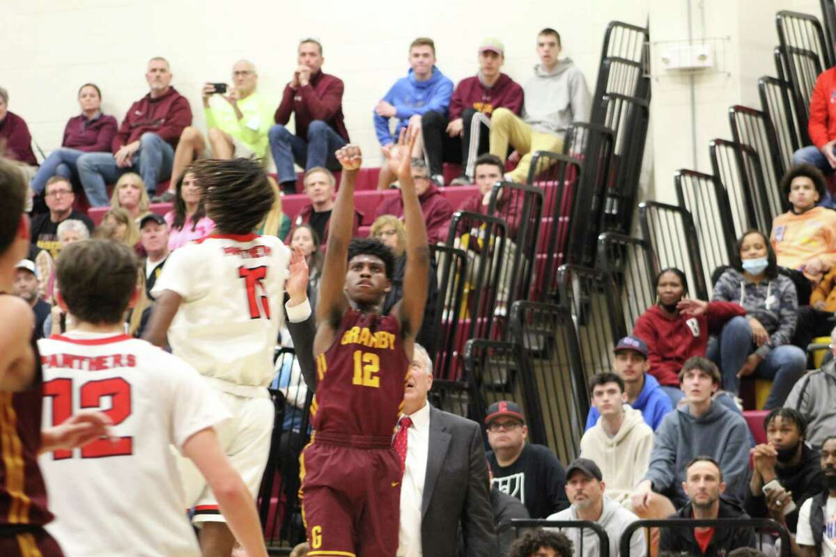 Senior guard Josh Brown scored 26 points as Granby clinched a spot in the CIAC Division IV championship game with a win over Cromwell on Tuesday, March 15, 2022.