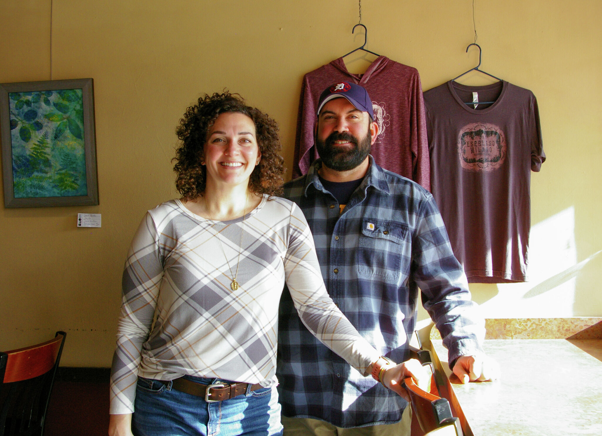 Amanda y Jason Putt han sido clientes habituales de la cafetería durante más de 10 años.