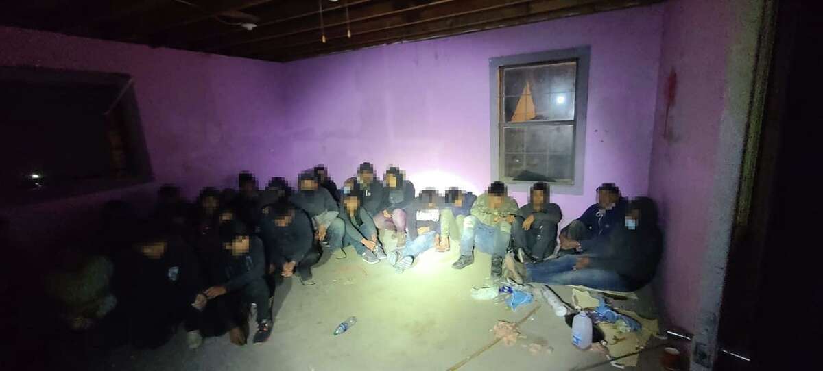 The U.S. Border Patrol stated that a combined 46 people were discovered inside two stash houses in El Cenizo and Zapata between March 11-12, 2022.