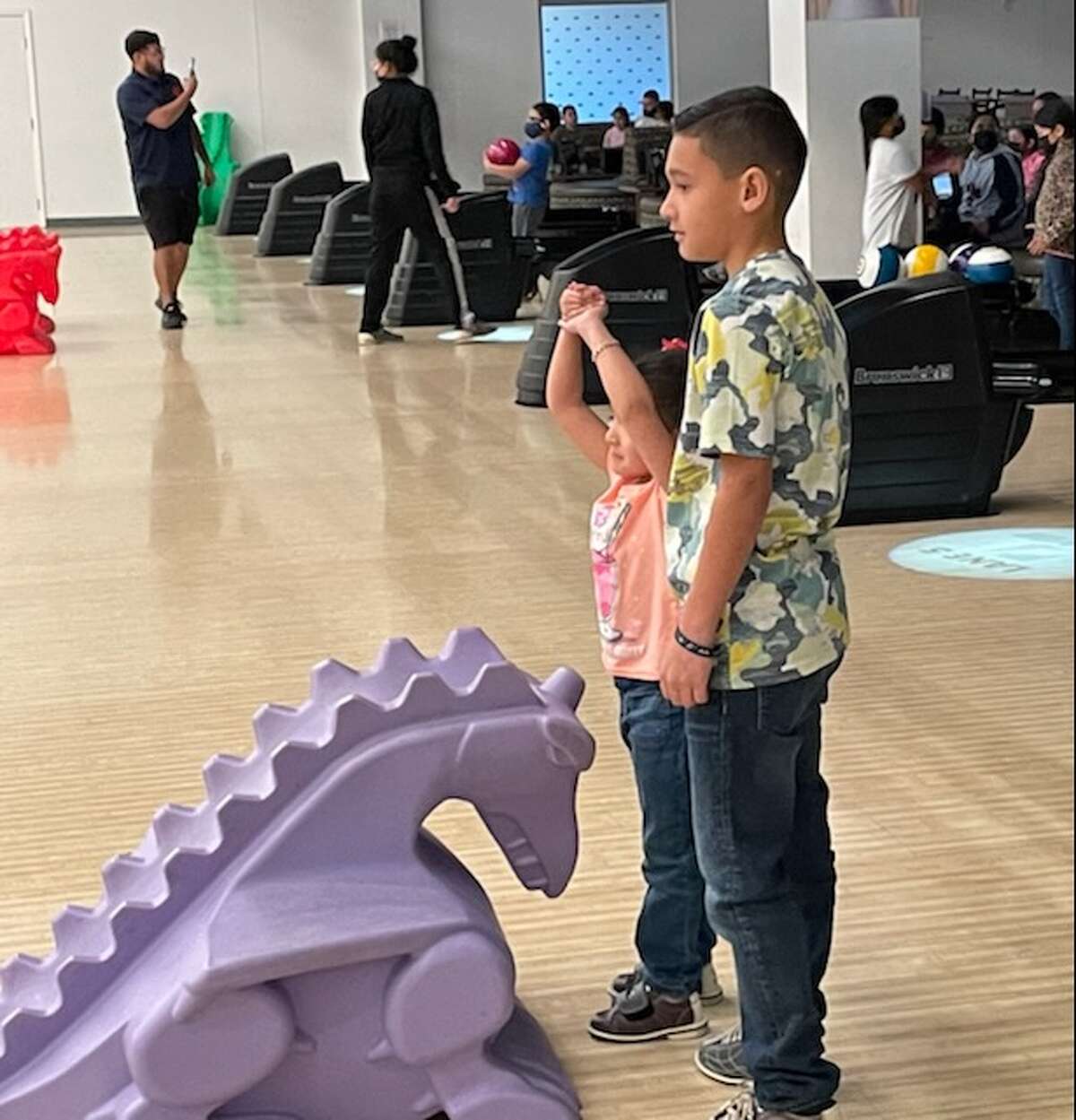 Children participate in various activities hosted by Webb County Pct. 1 Commissioner Jesse Gonzalez on March 2022. The activities are part of his week-long schedule of activities to get locals to do fun activities in the city and county. 