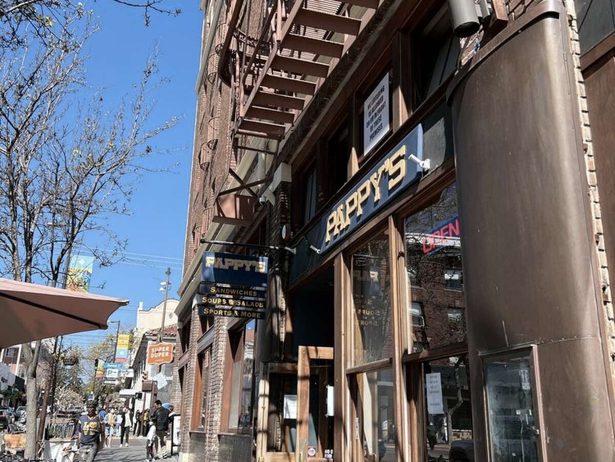 A sign outside of Pappy's in Berkeley, Calif.