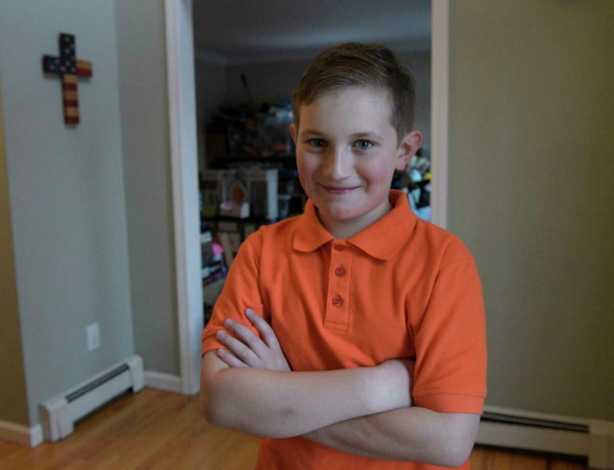 Roger Shaw, of Gaylordsville, is an 11-year-old child actor. He has appeared in TV shows, commercials and more. Thursday, March 3, 2022, New Milford, Conn.