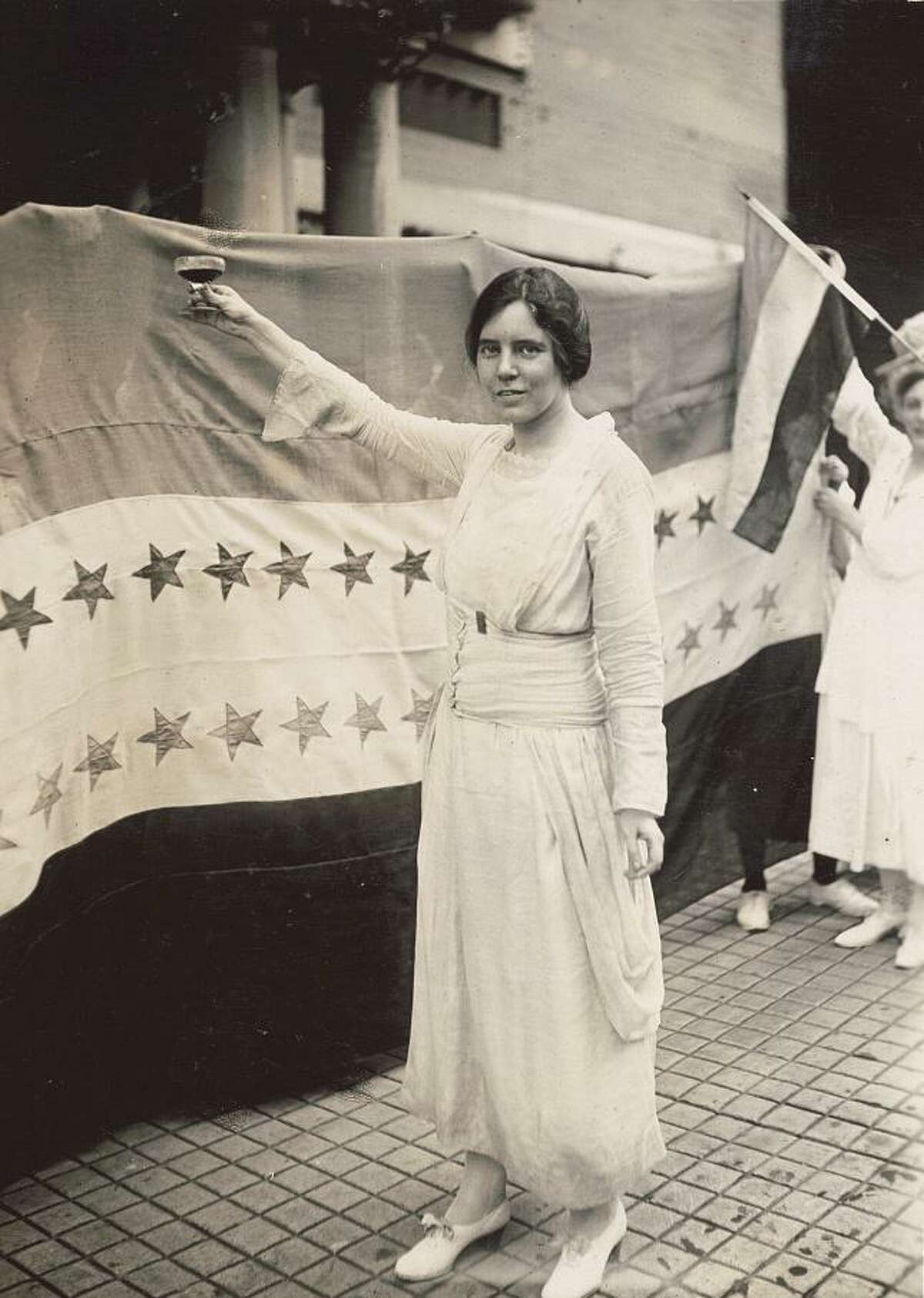 Suffragist Alice Paul in Washington, D.C., in August 1920.