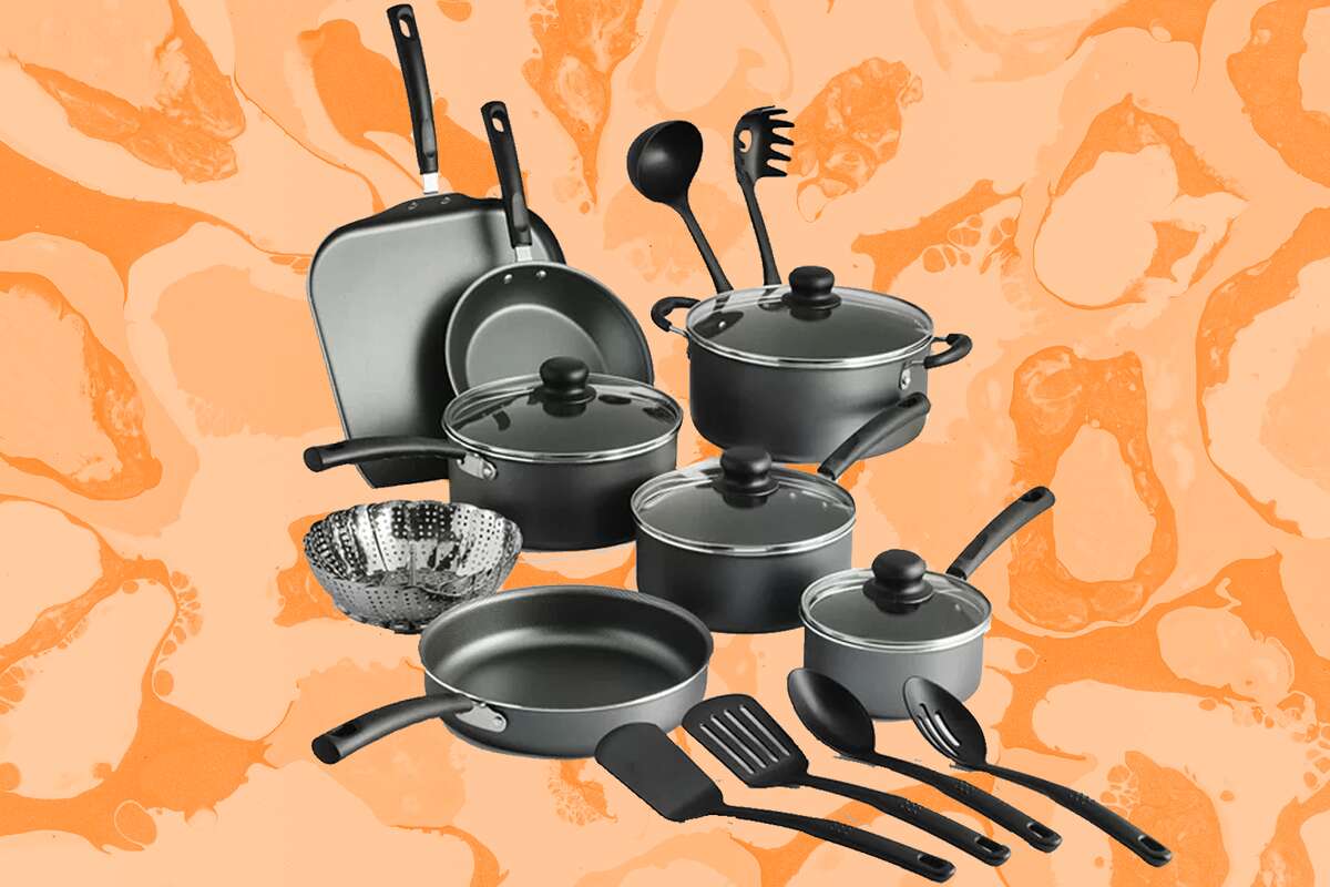 18 Piece Cookware Set Pots & Pans Kitchen Non Stick Cooking Pot Pan NEW 