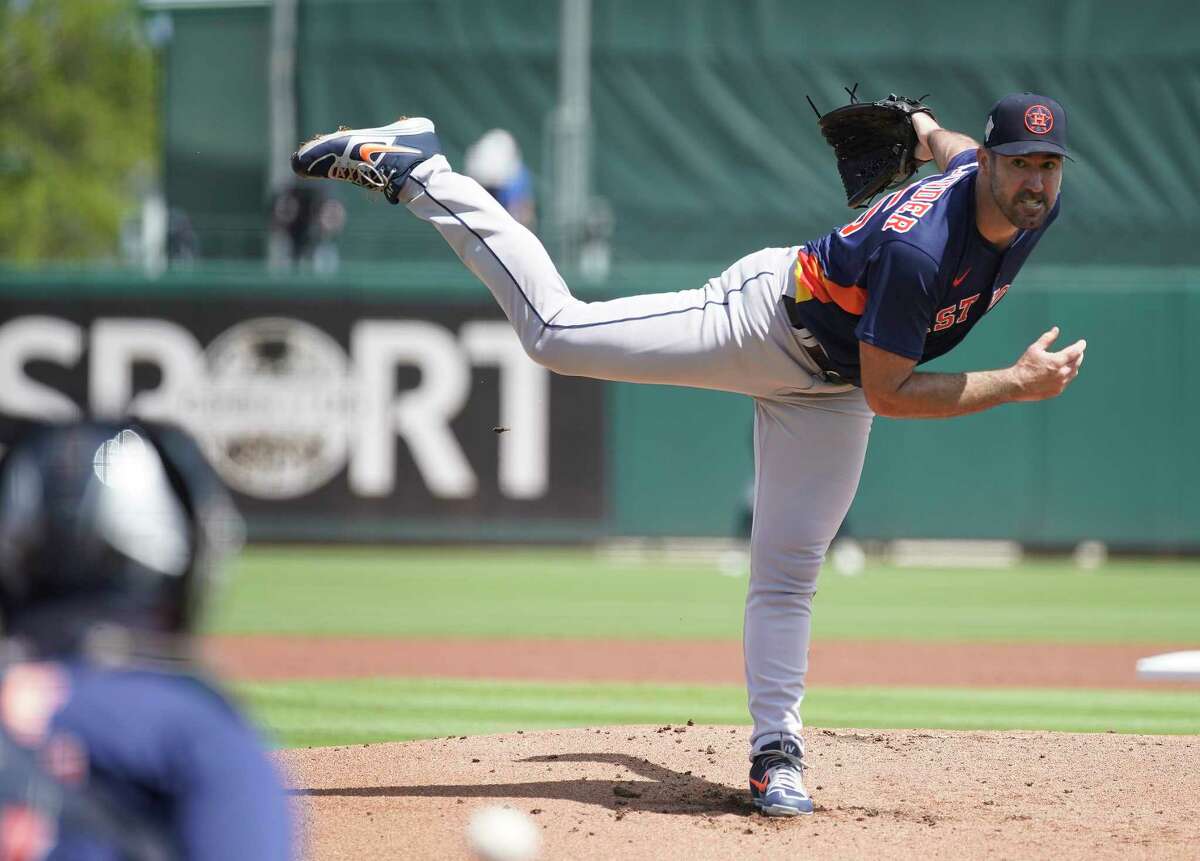 Friday's Grapefruit League start against the Cardinals marked Justin Verlander's first game action since the Astros' season opener in July 2020, after which he needed Tommy John surgery.