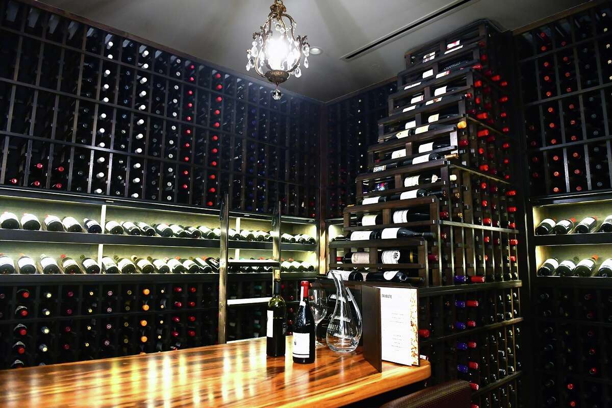 The TRIBUTE wine room.