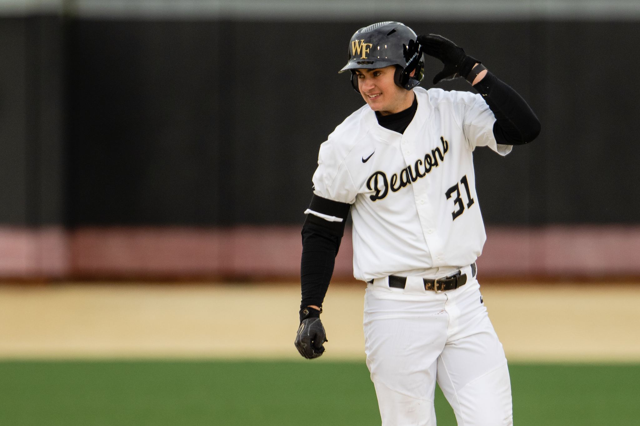 Jake Reinisch fulfilling his role with Wake Forest baseball