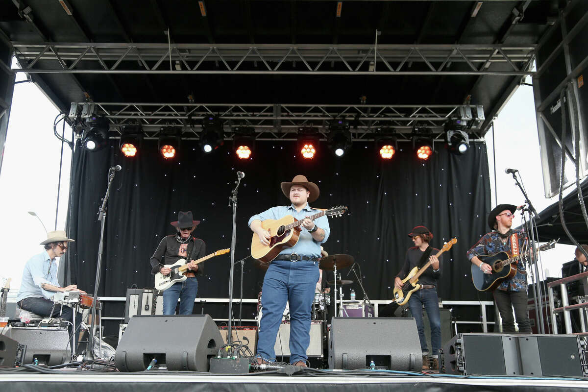 FILE PHOTO:  (L - R) Ricky Ray Jackson, Charlie Sexton, Vincent Neil Emerson, John Mike Schoepf and Jonathan Terrell perform in concert during the socially distanced "Songs I Left Behind: A Tribute To Billy Joe Shaver" event at Long Center on November 22, 2020 in Austin, Texas. (Photo by Gary Miller/Getty Images)