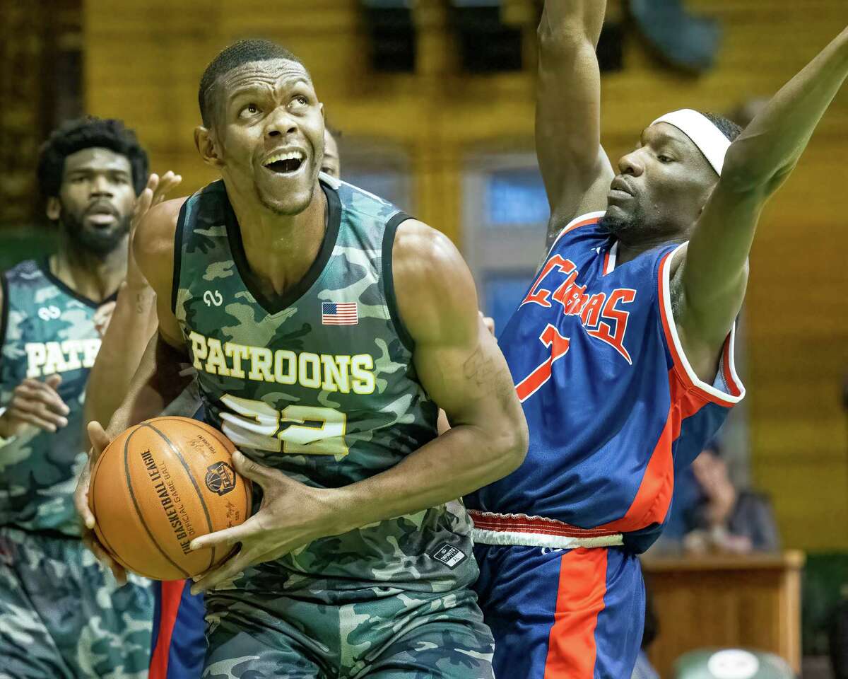 Albany Patroons center Anthony Moe left the team last month to play for more money in Chile. He's flying back for this weekend's games at Washington Avenue Armory.