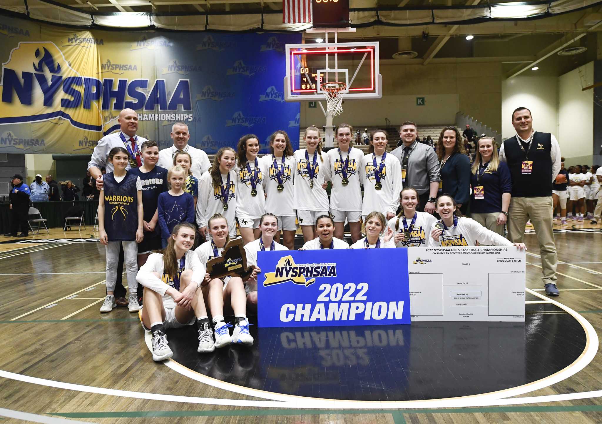 Averill Park girls' basketball digs deep to secure Class A state