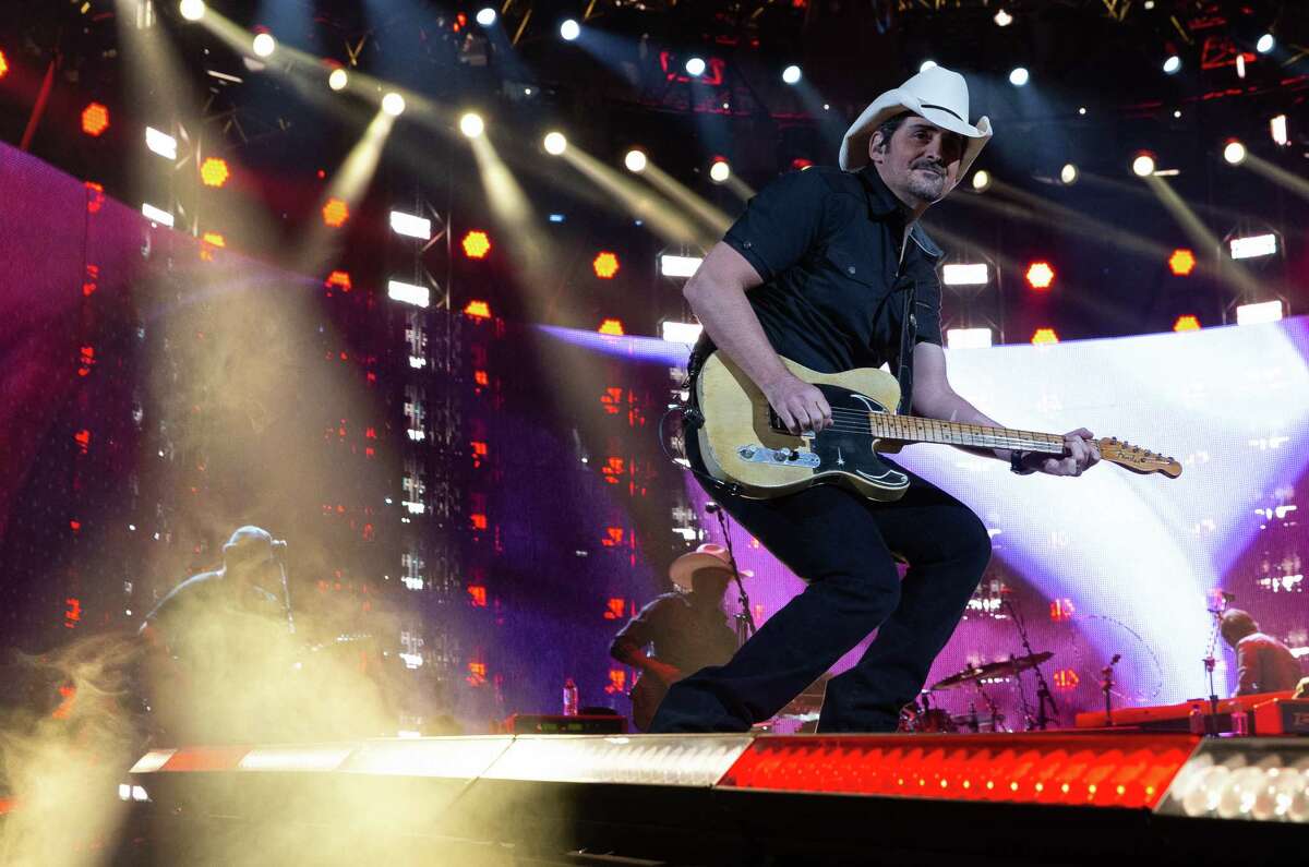 Brad Paisley performs at Houston Livestock Show and Rodeo Saturday, March 19, 2022, at NRG Stadium in Houston.
