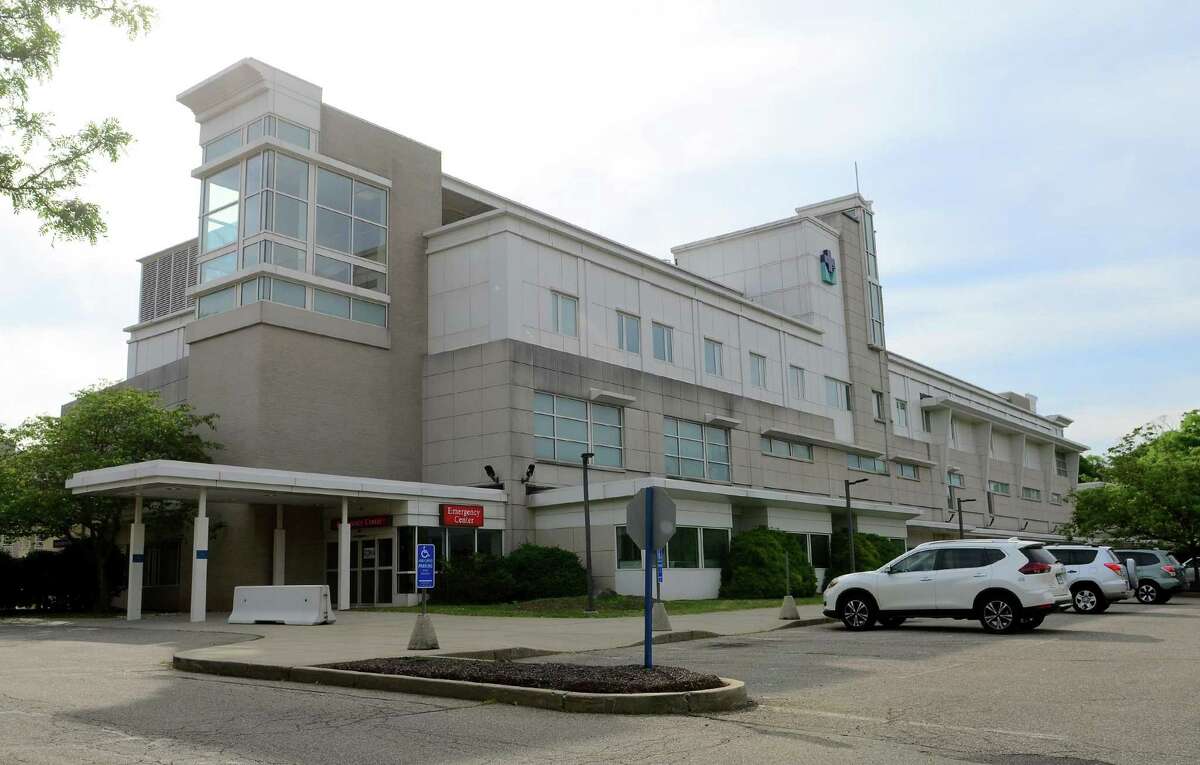 Exterior views of Milford Hospital in Milford, Conn., on Friday June 7, 2019.