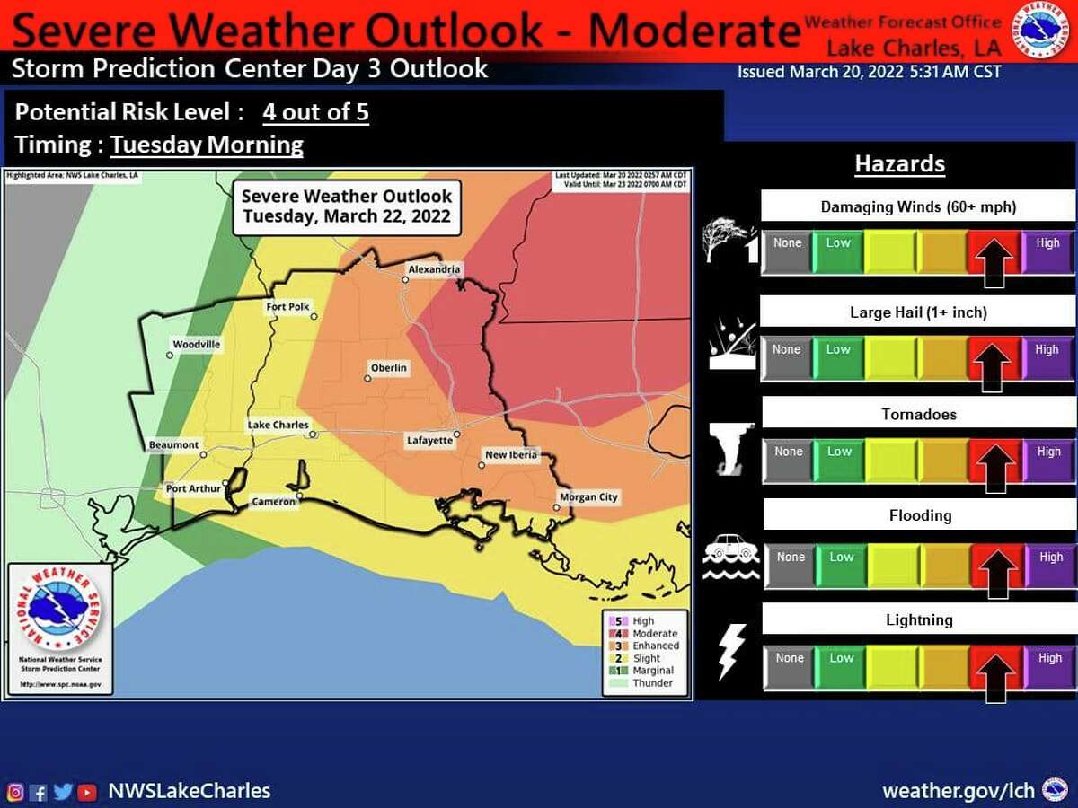 Severe Weather Expected To Roll Into Southeast Texas Overnight, Early ...