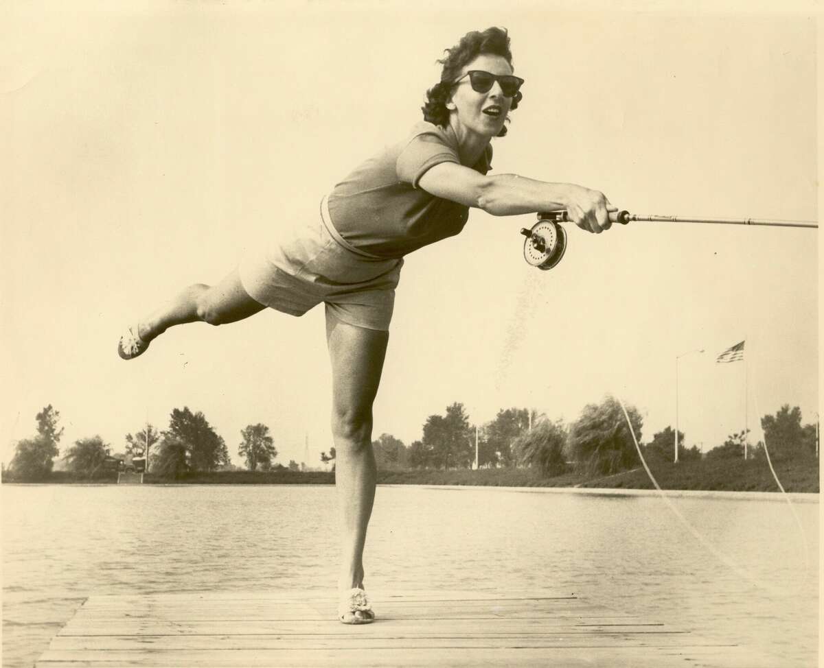 Joan Salvato Wulff, the first-ever paid female spokesperson for a fishing company, placed first in many tournaments during her fly-fishing career, often besting the all-male competitors. 