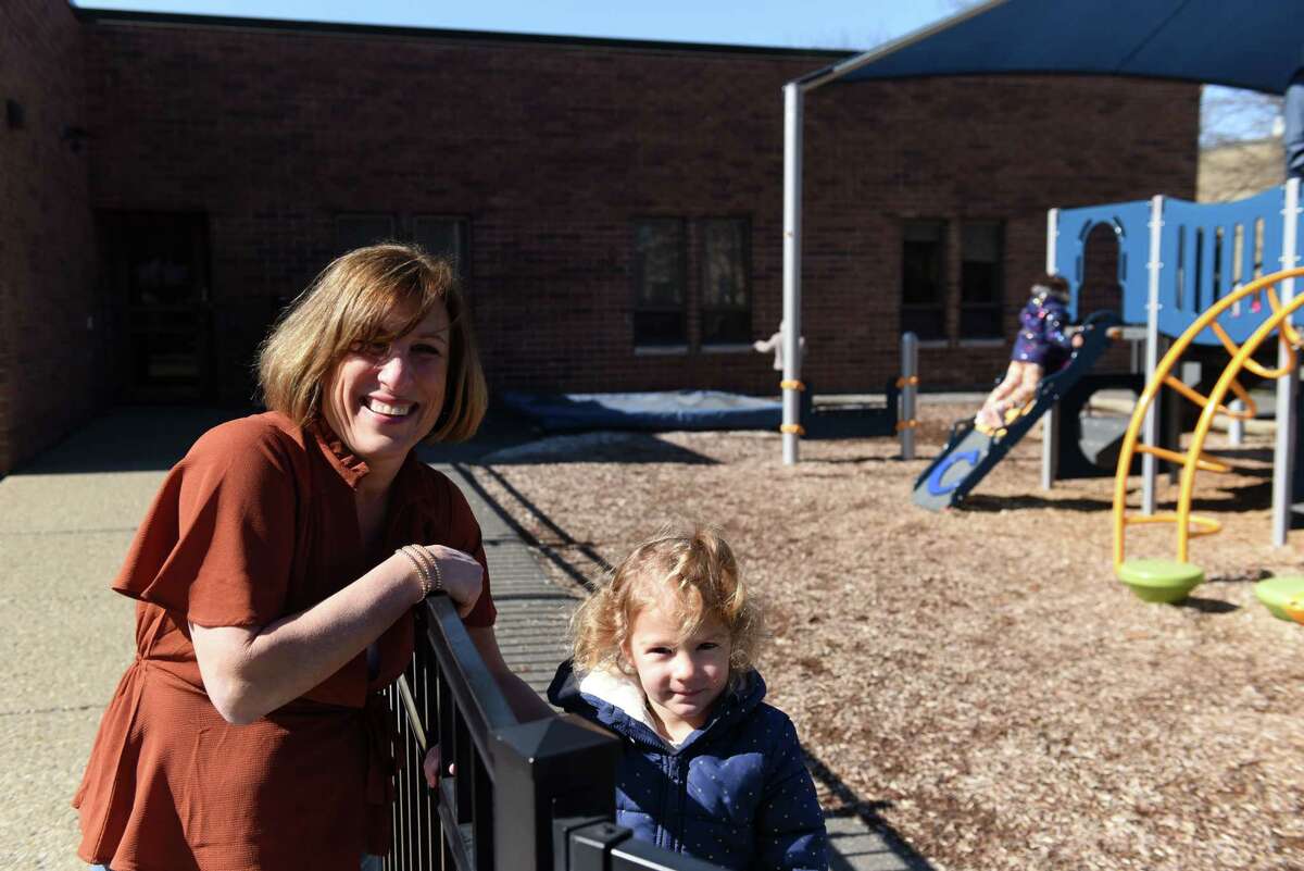 Sheri Canfield, executive director and owner of the Spotted Zebra Learning Center, with one of her pupils on Monday, March 21, 2022, at the Spotted Zebra in Colonie, N.Y.