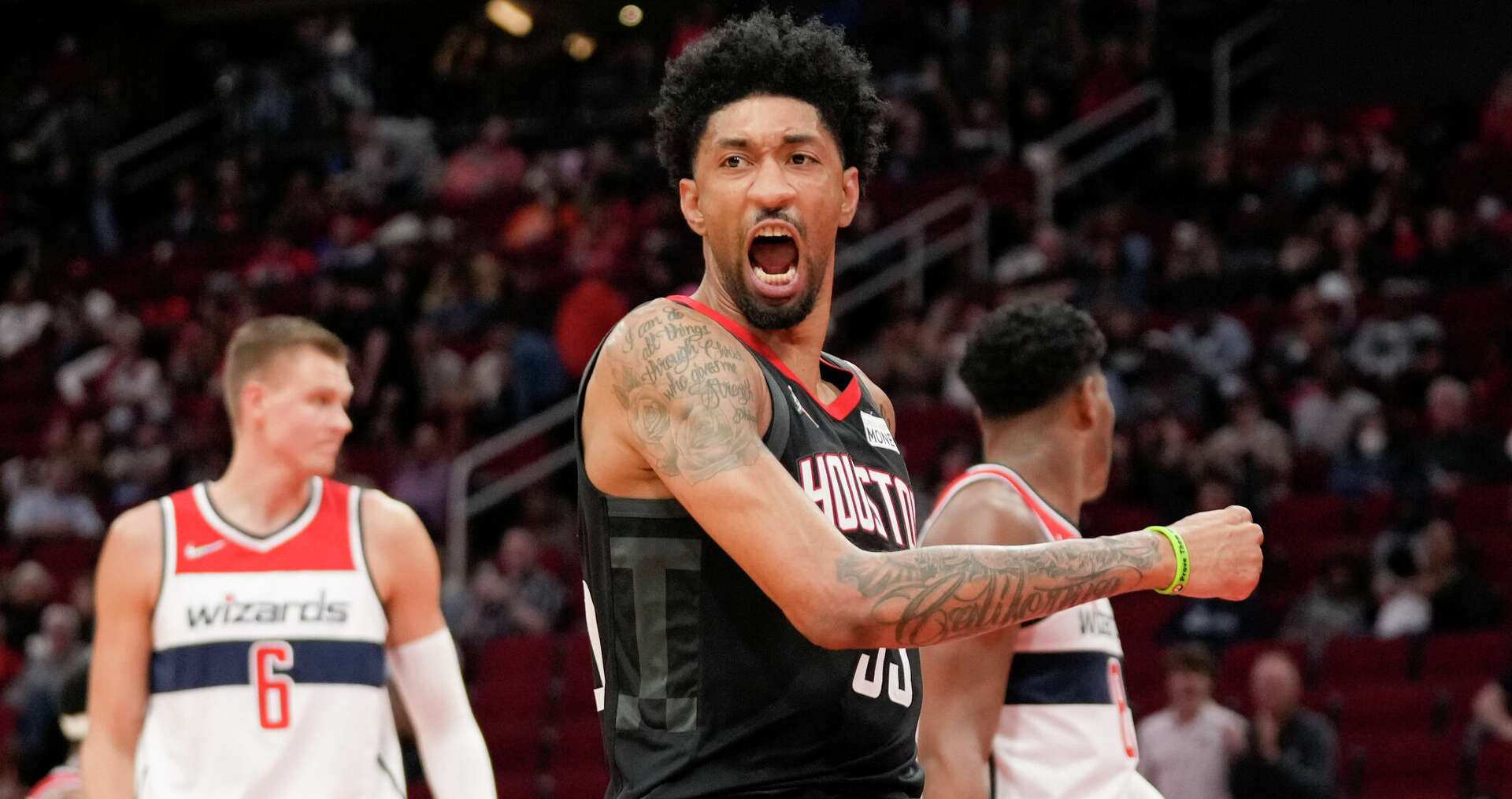 Christian Wood unstoppable in Rockets' comeback win over Wizards