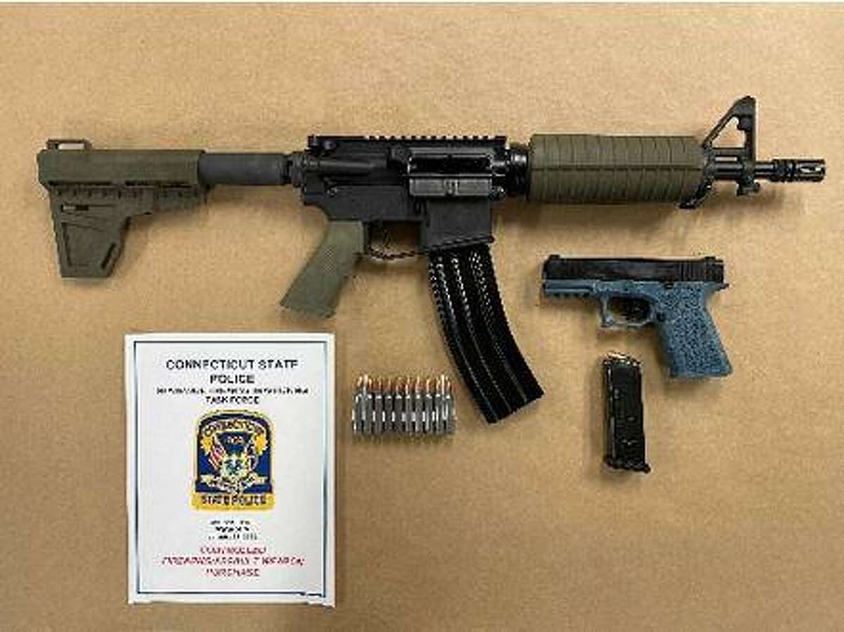 A Southington man was arrested on Monday, March 21, 2022, as part of an ongoing investigation into illegal ghost gun trafficking in the greater Waterbury, Conn., area.