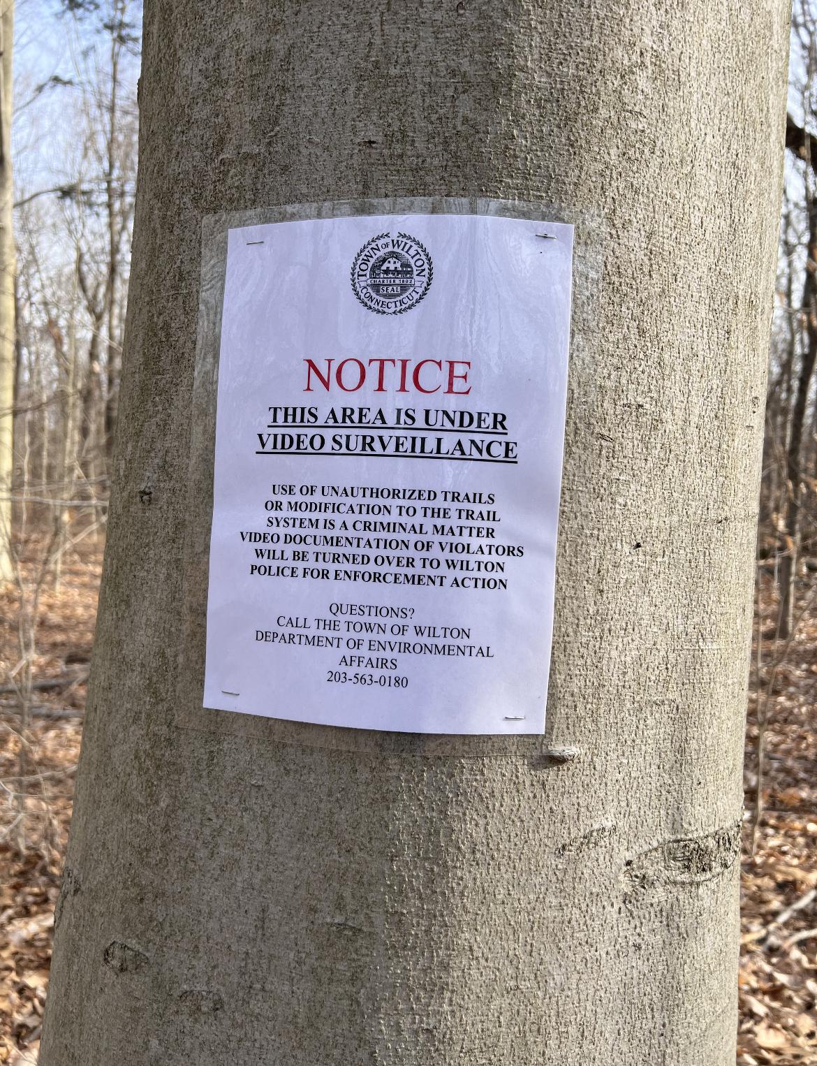 Using rogue trails in Wilton is a crime, new signs warn - Vimarsana News