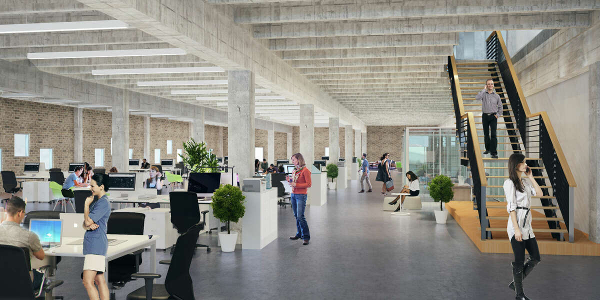 Renderings show plans for a total revamp of an old Houston Post