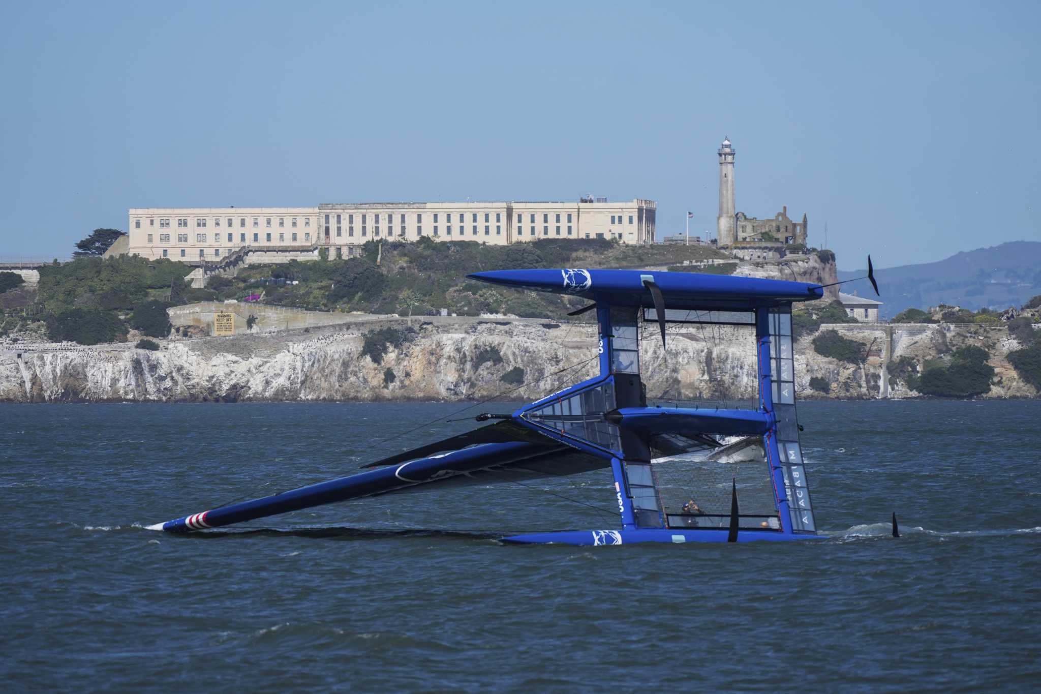 $10 million catamaran capsizes on the San Francisco Bay