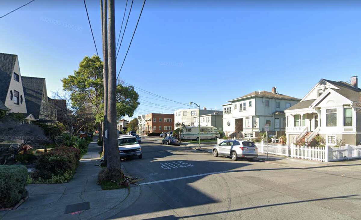 The intersection of Lincoln Avenue and Everett Street in Alameda, Calif., where Richard Bischel Sr. was stabbed to death in March 1977.&nbsp;