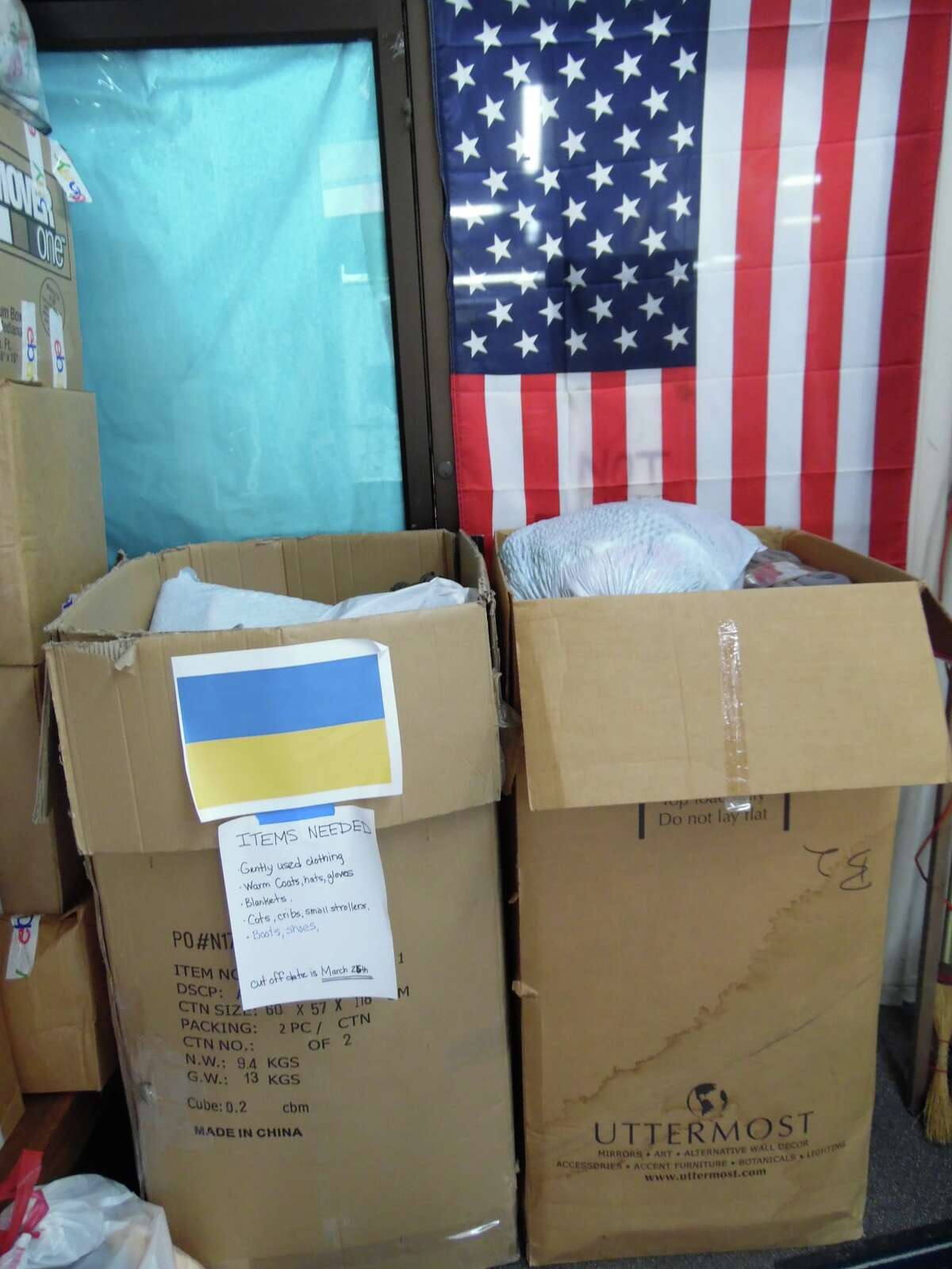 NU2U Resale Shop in Manistee is hosting a clothing donation drive for those in need in Ukraine until Friday.