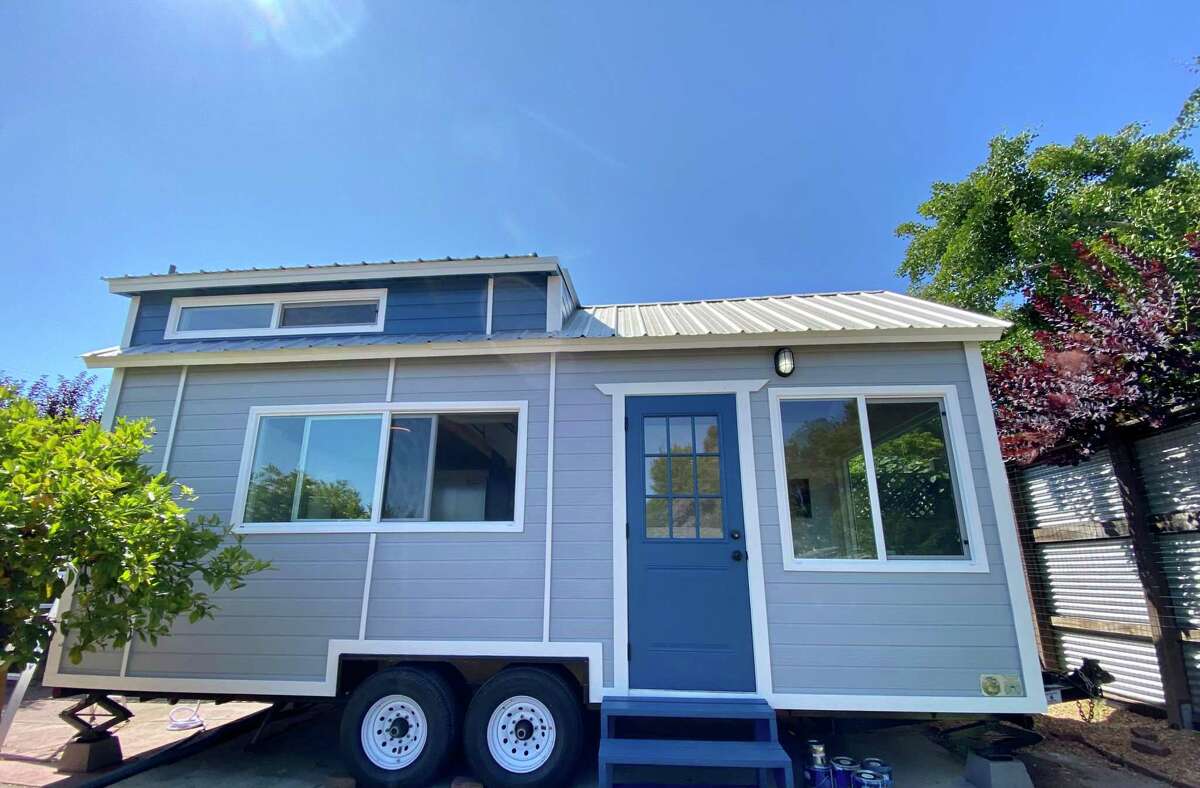 A 22-foot tiny Victorian delivered to Oakland, Calif. from Pacifica Tiny Homes.