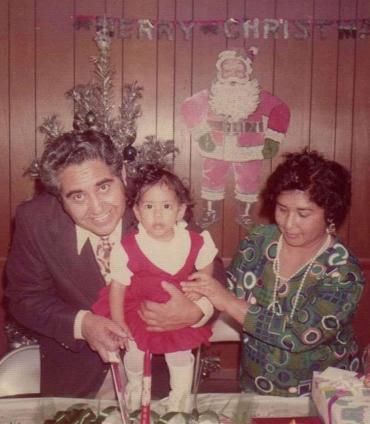 Patty Rodriguez with her parents Demetrio and Belen Rodriguez.