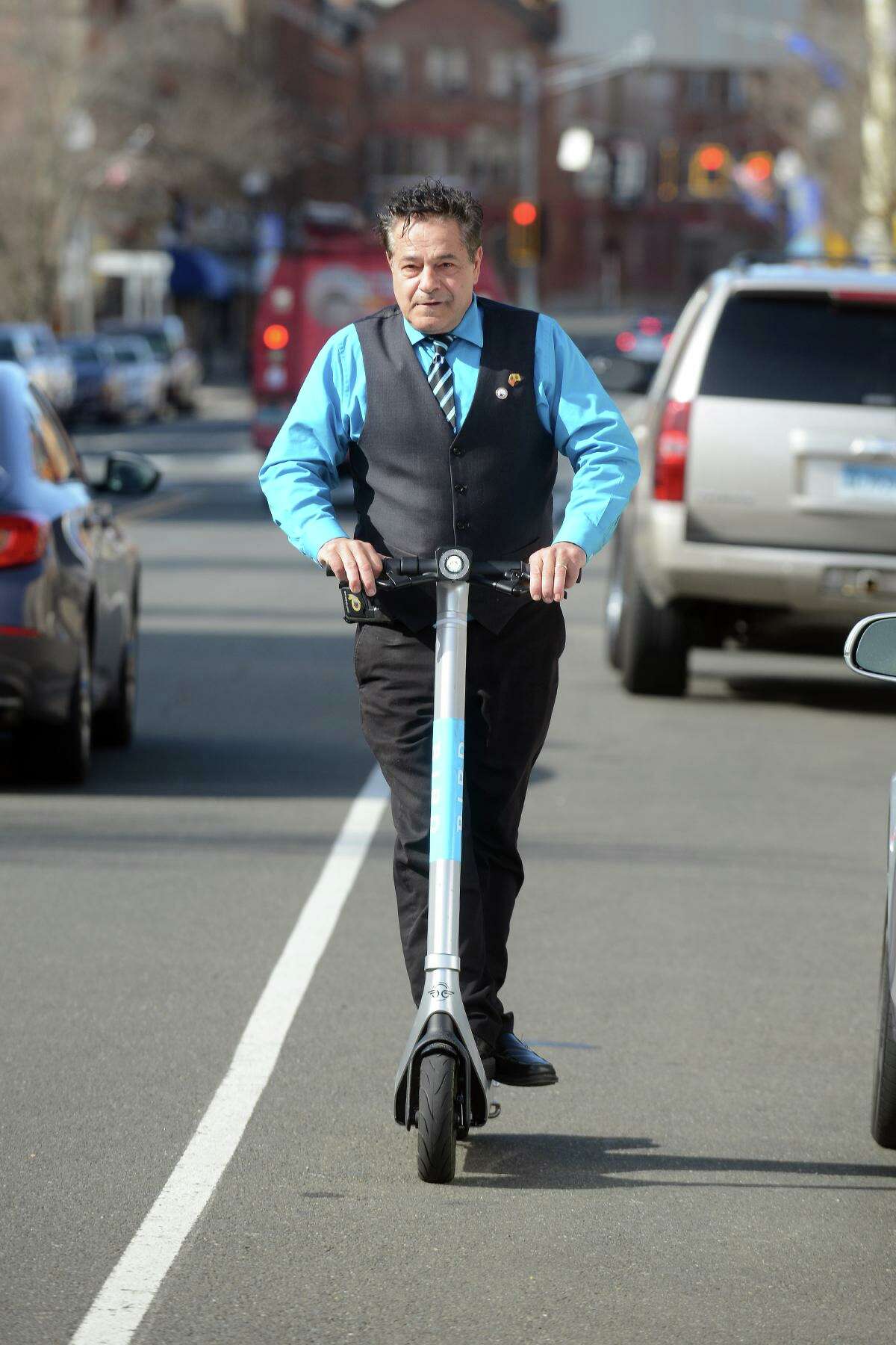 Ansonia takes new escooter service for test ride