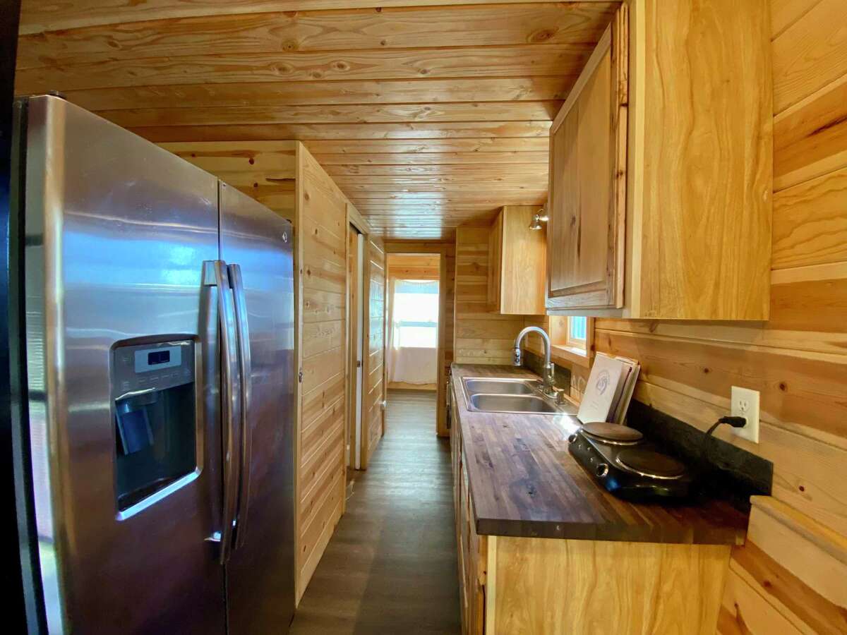 A 192 square foot tiny home at 129 Katherine Pl Unit 59 in Windsor, Calif. The property is listed for $95,000.