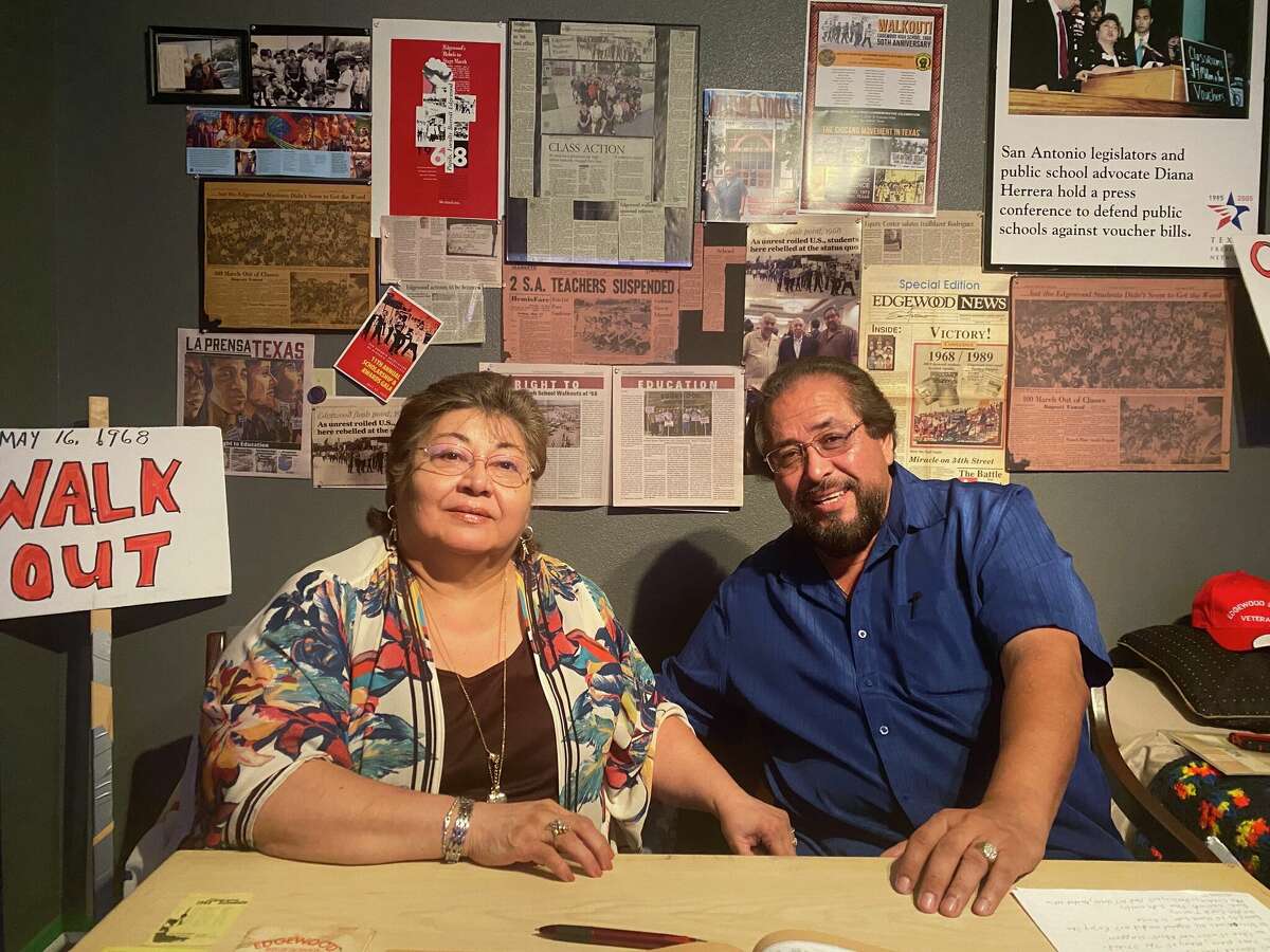 Diana and Richard Herrera at their home on October 13, 2021.