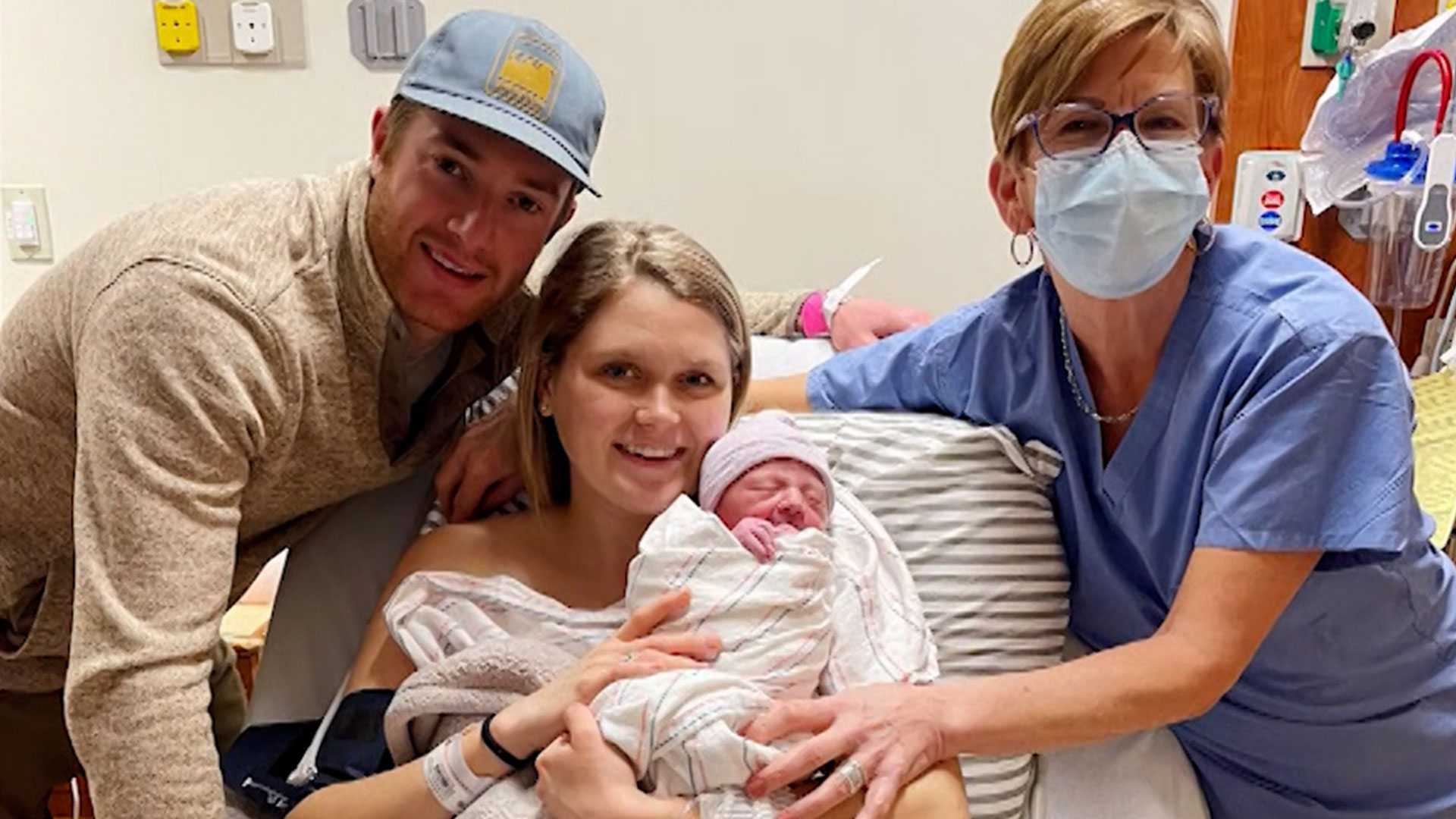 'It's just so special' Midwife helps deliver baby to parents she