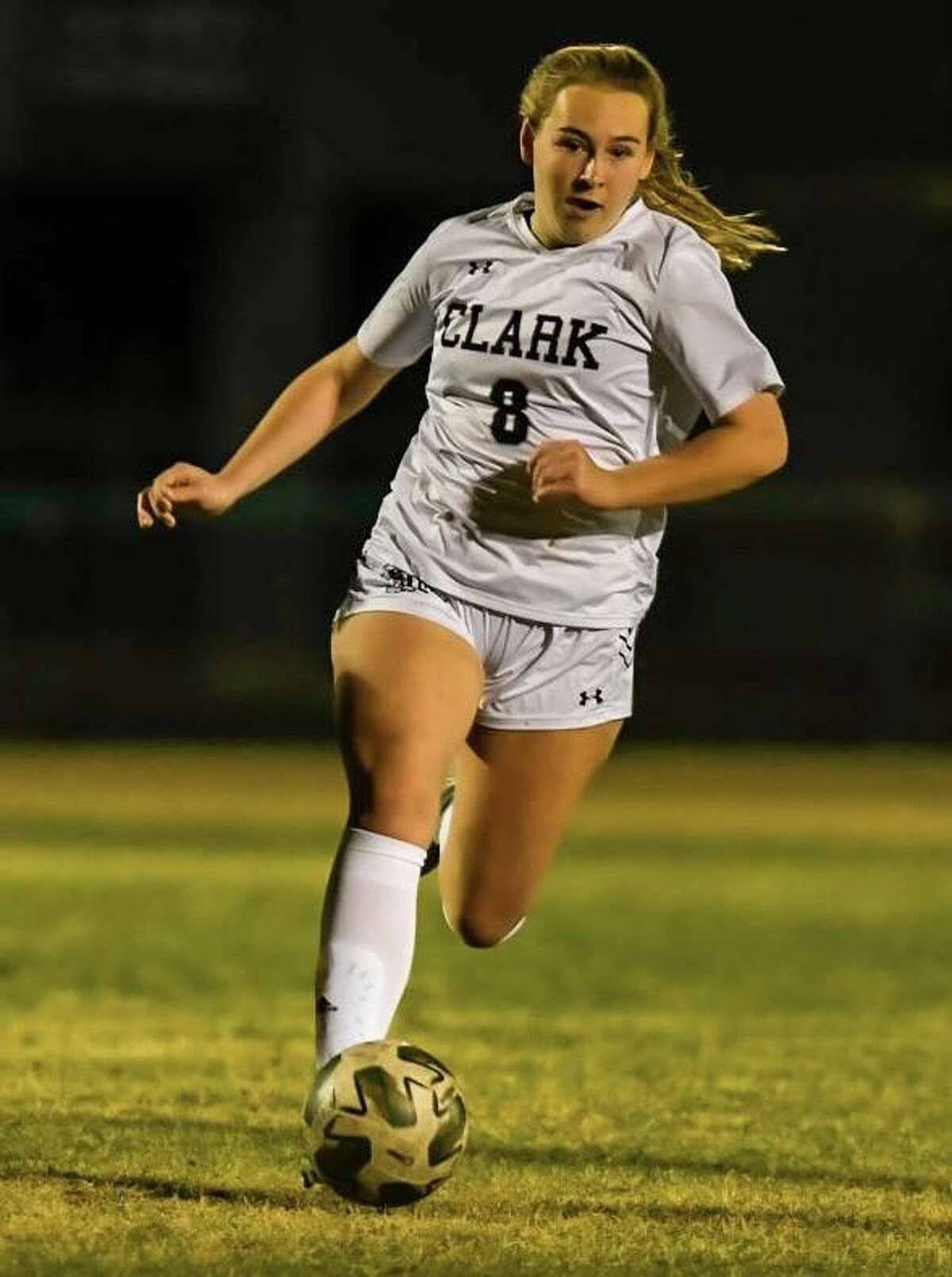 Emily Hight is a senior forward for Clark girls soccer team.
