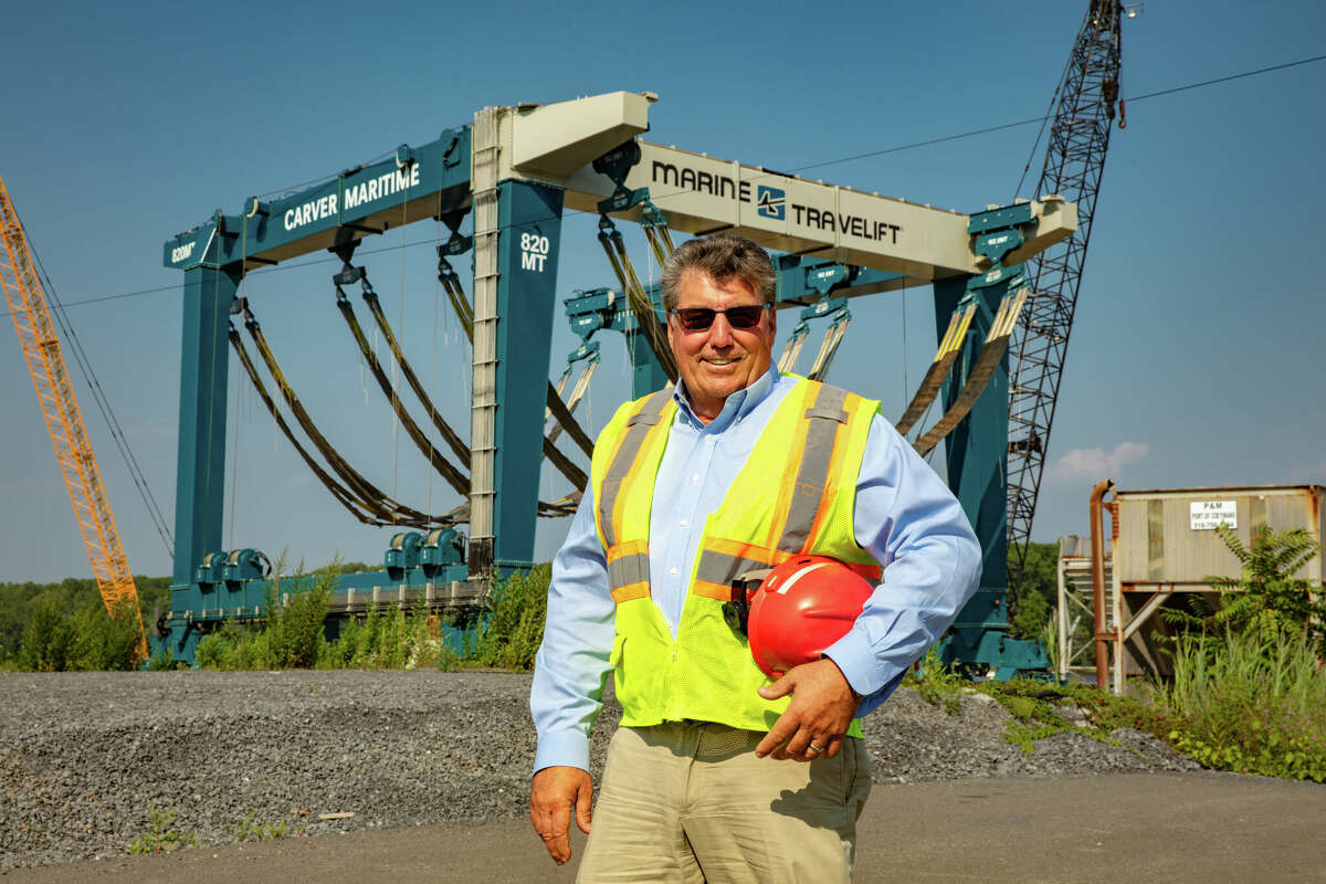 Carver Laraway, head of Carver Companies, which owns and operates the Port of Coeymans.