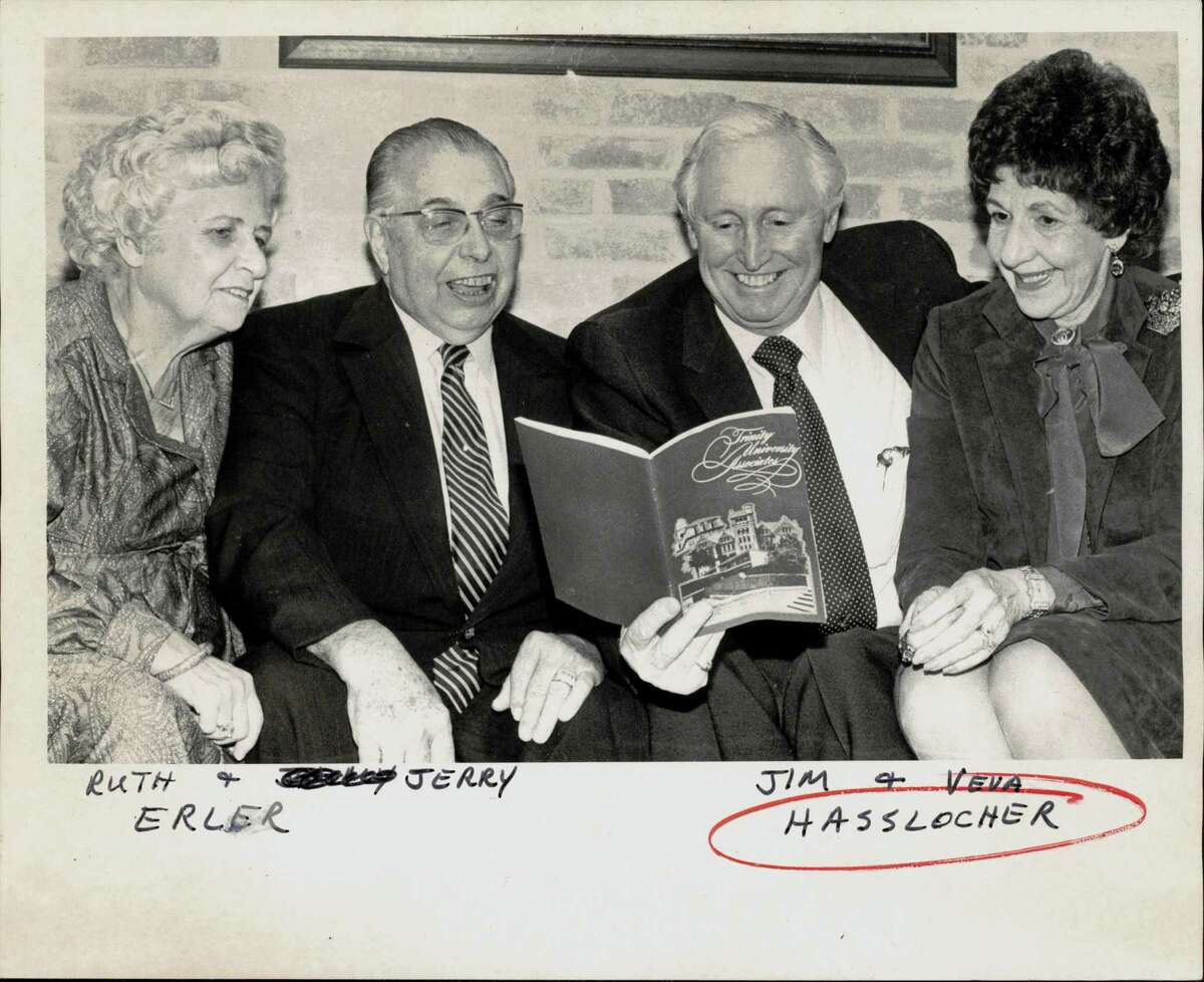 Left to right, Ruth and Jerry Erler and Jim and Veva Hasslocher in an undated photo.